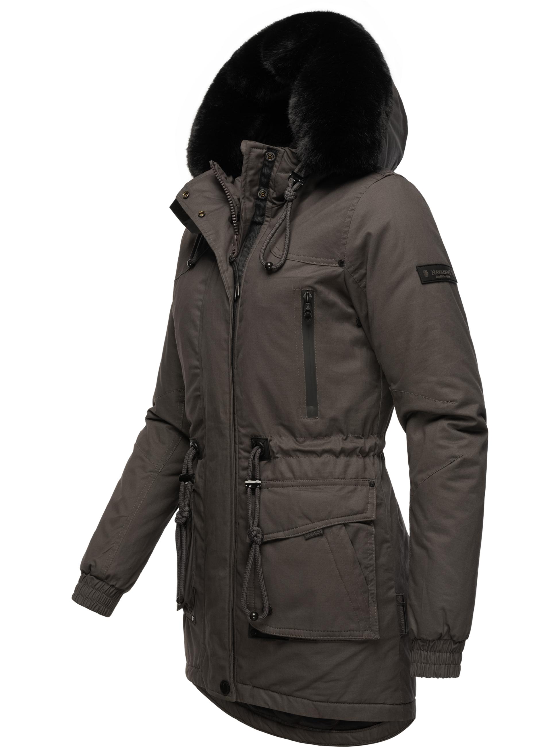 Winterparka mit Kapuze "Olessaa" Anthracite