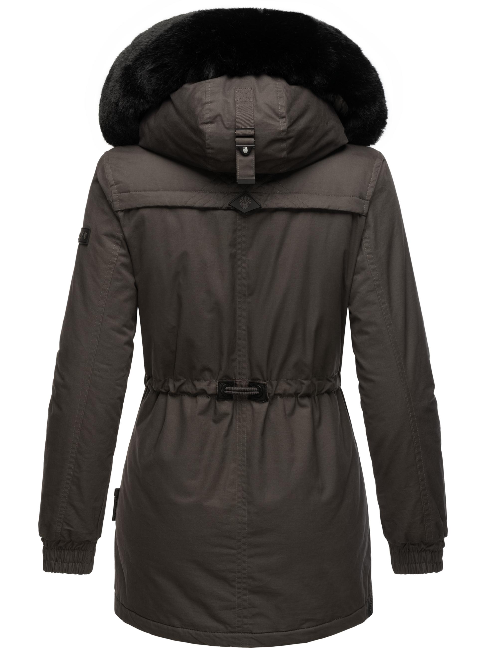 Winterparka mit Kapuze "Olessaa" Anthracite