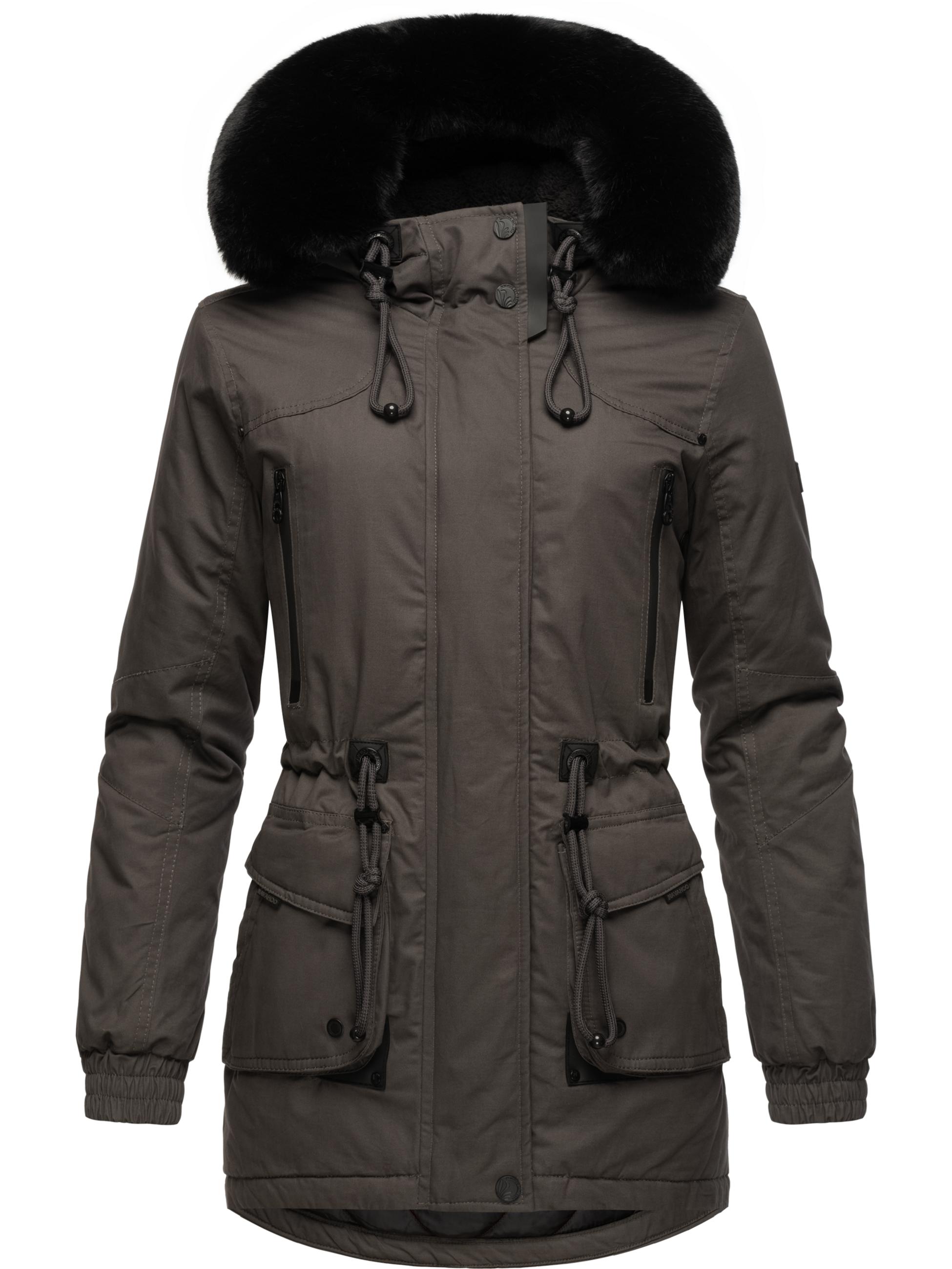 Winterparka mit Kapuze "Olessaa" Anthracite