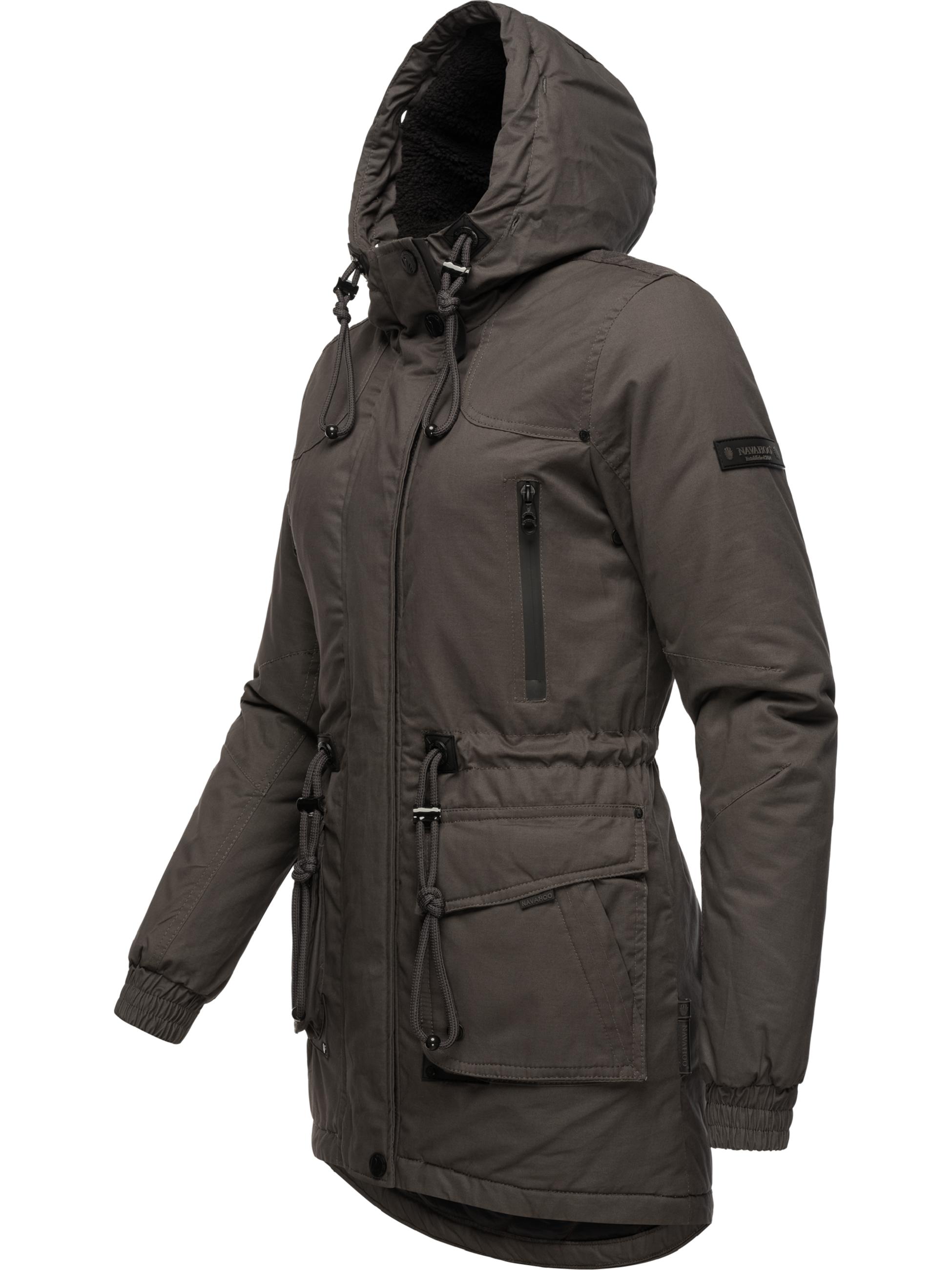 Winterparka mit Kapuze "Olessaa" Anthracite