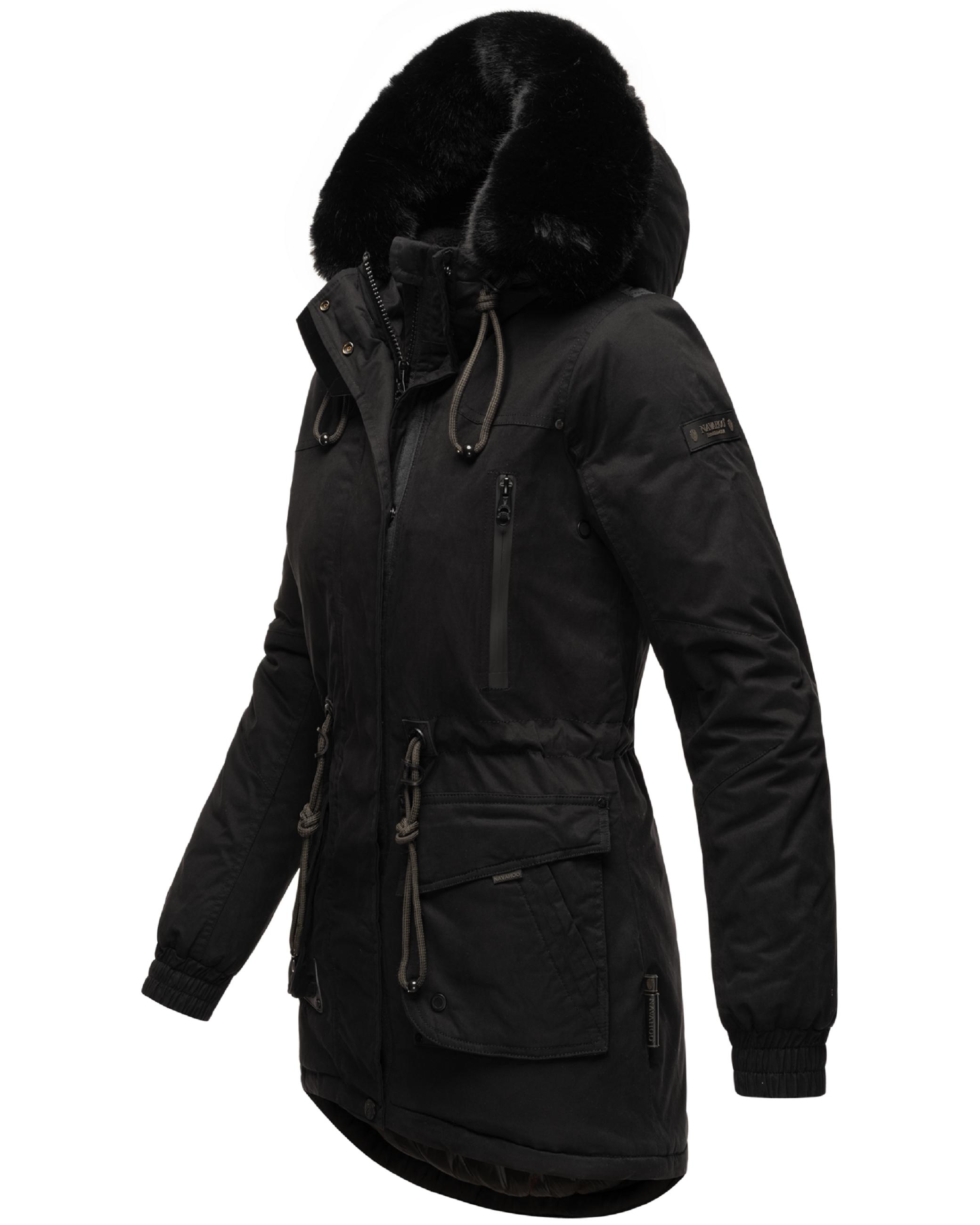 Winterparka mit Kapuze "Olessaa" Black