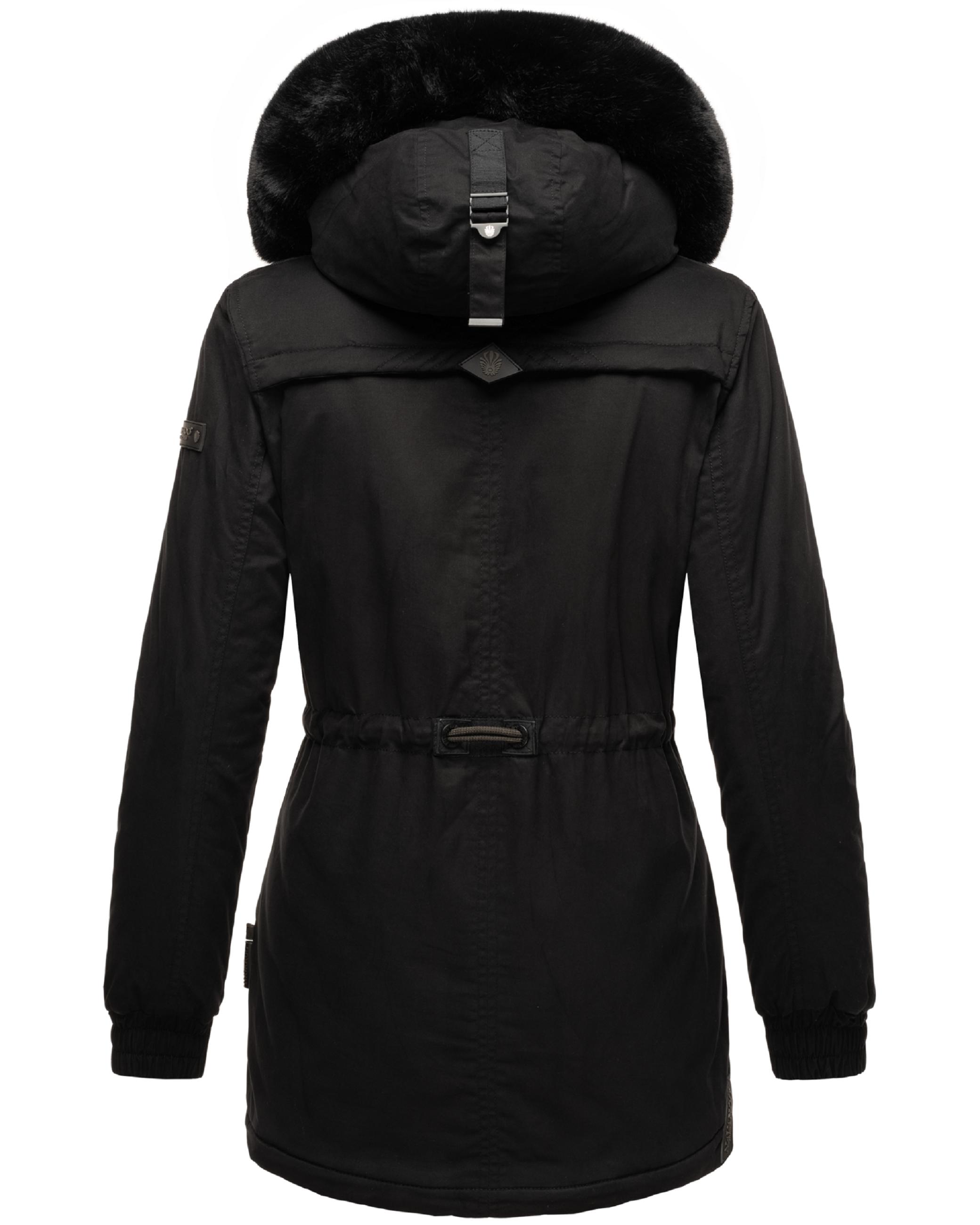 Winterparka mit Kapuze "Olessaa" Black