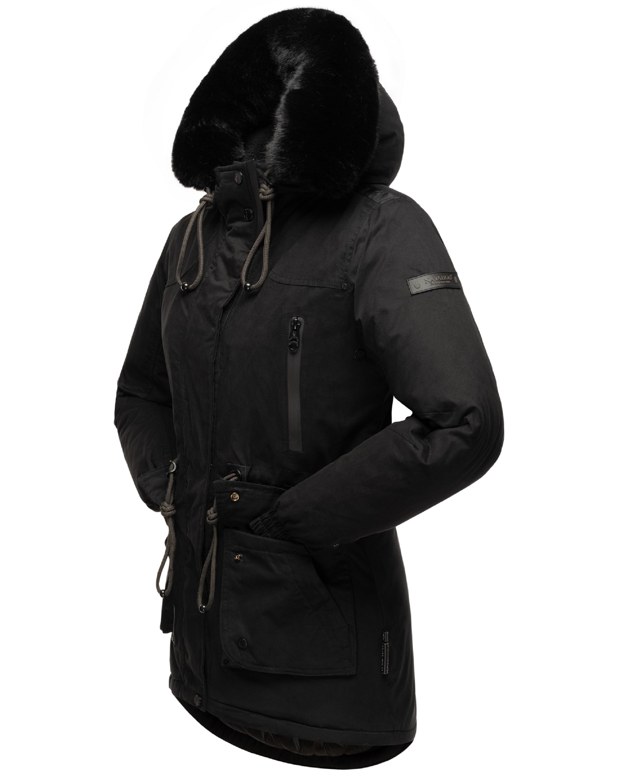 Winterparka mit Kapuze "Olessaa" Black