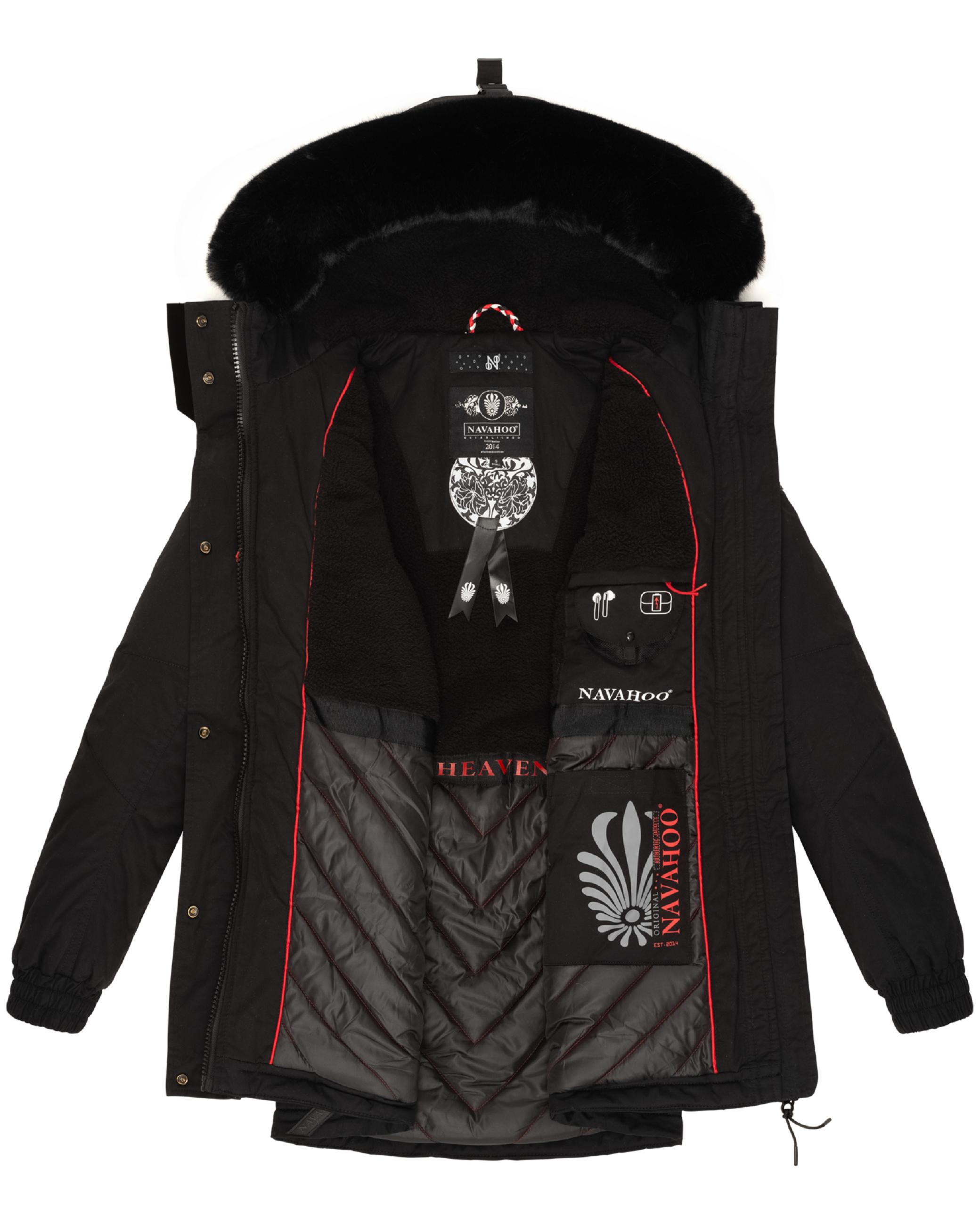 Winterparka mit Kapuze "Olessaa" Black