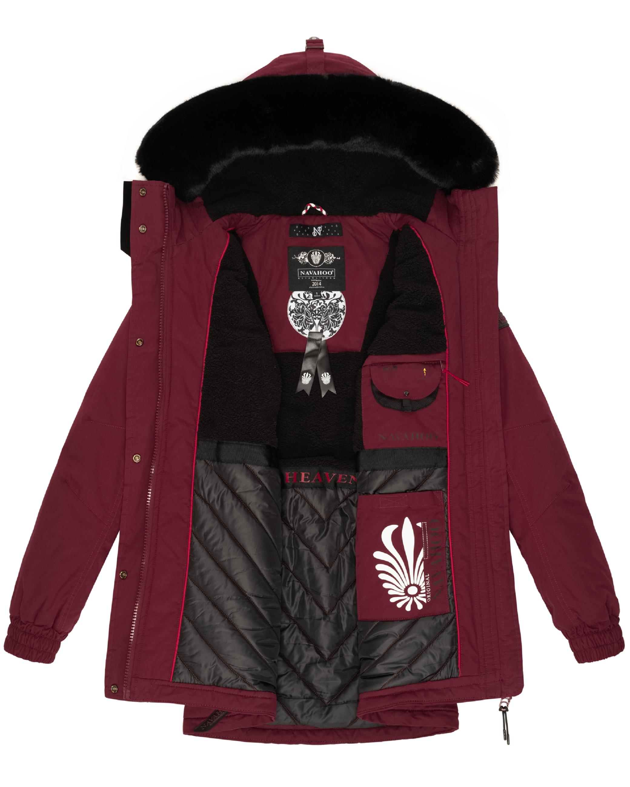 Winterparka mit Kapuze "Olessaa" Bordeaux