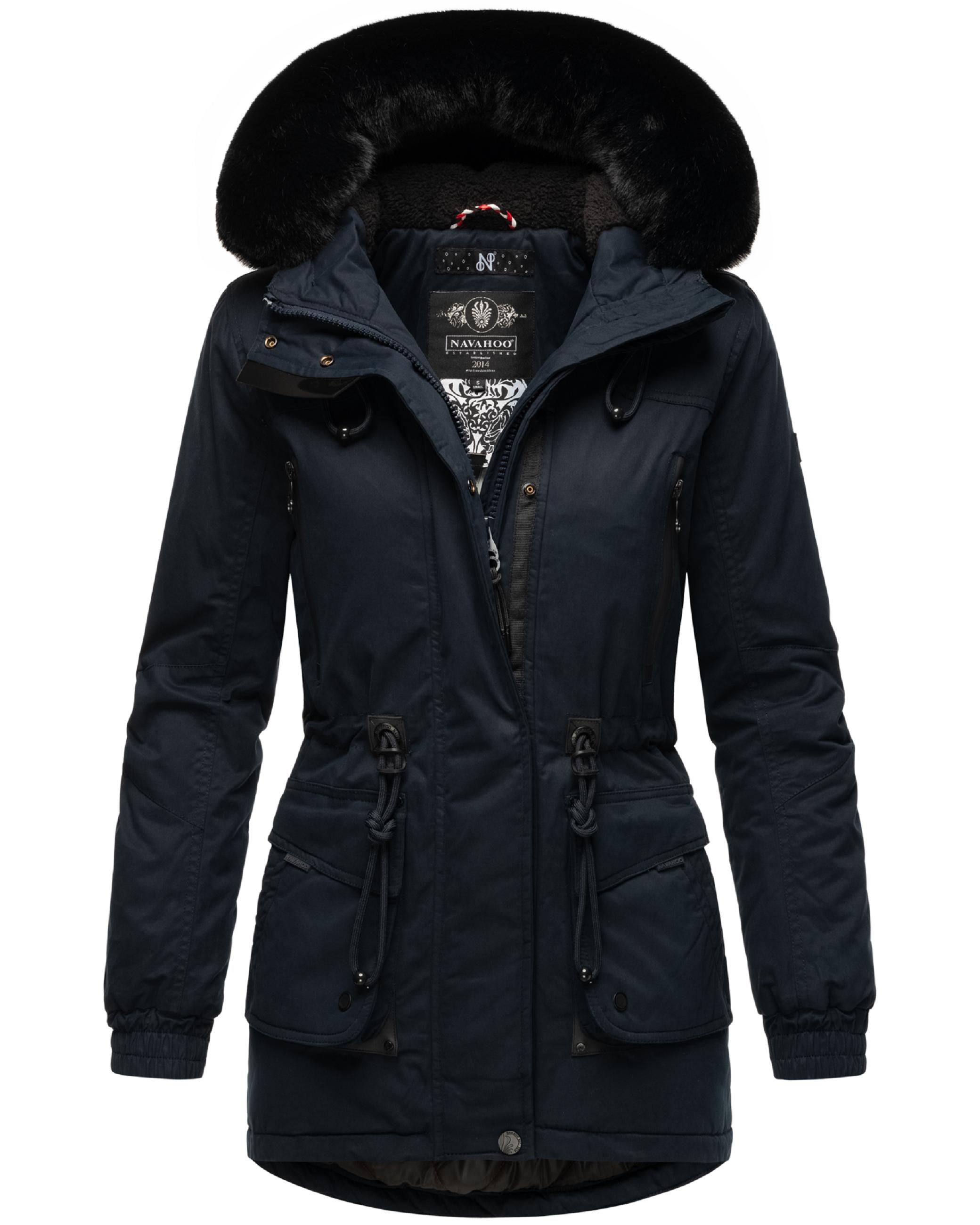 Winterparka mit Kapuze "Olessaa" Navy