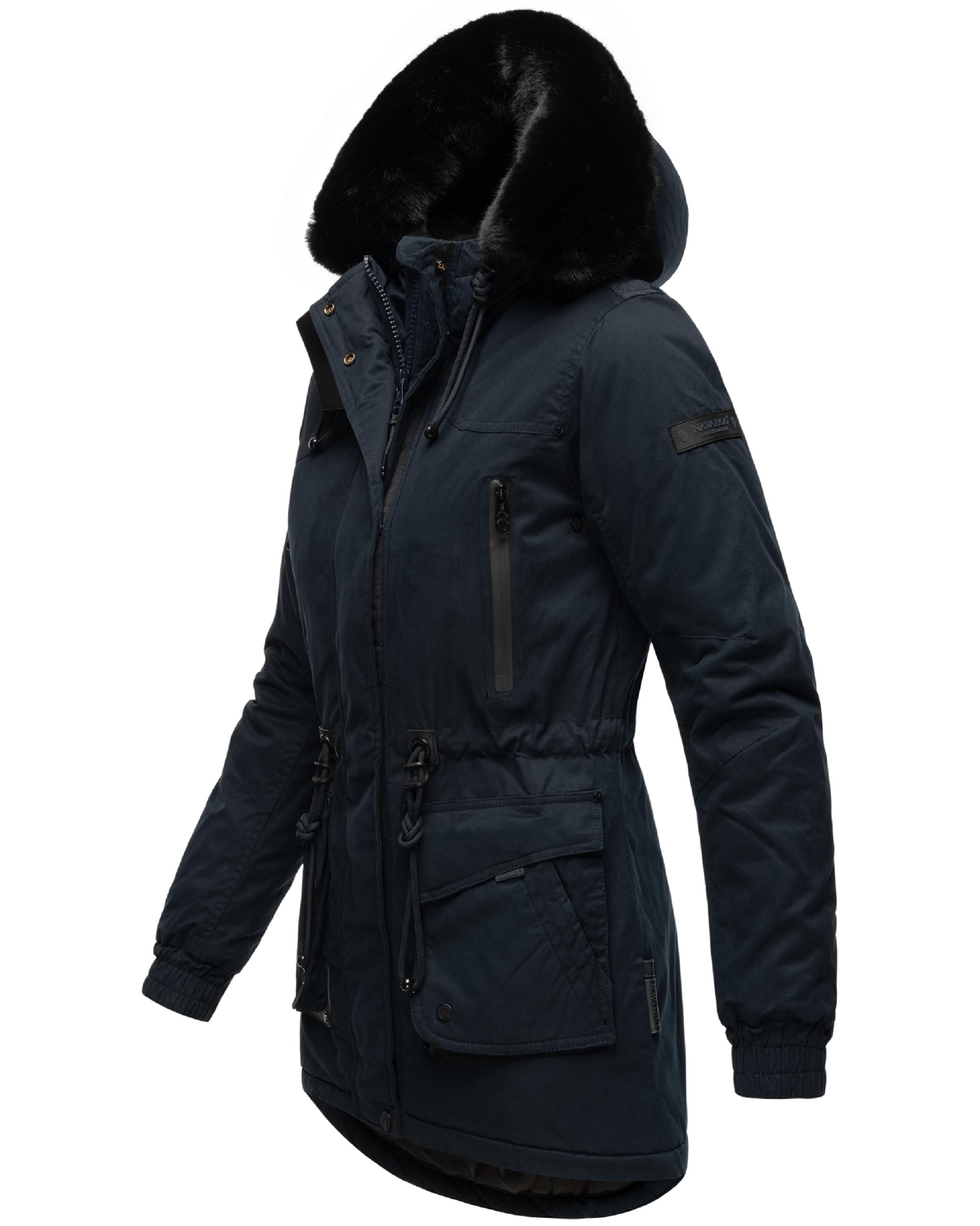 Winterparka mit Kapuze "Olessaa" Navy