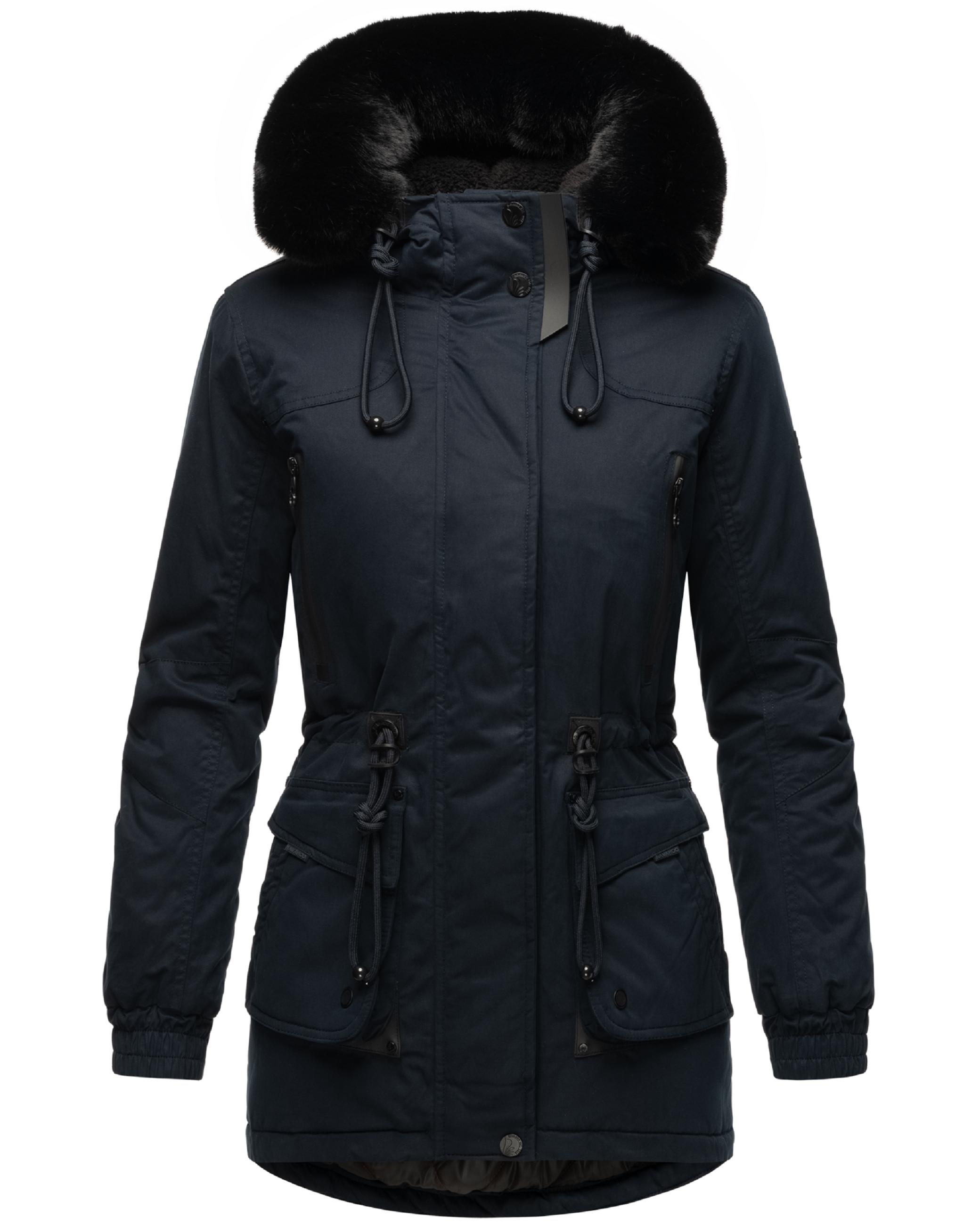 Winterparka mit Kapuze "Olessaa" Navy