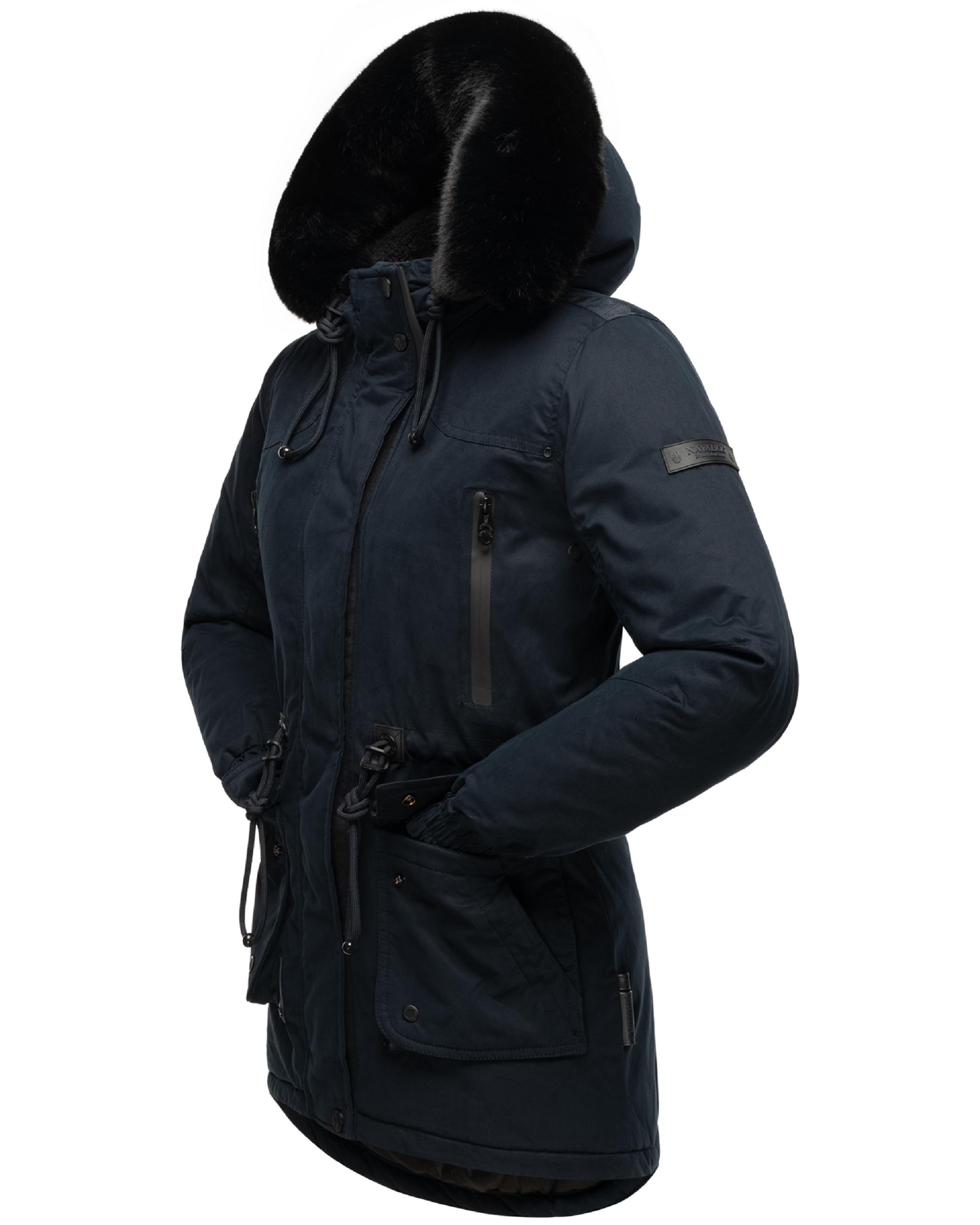 Winterparka mit Kapuze "Olessaa" Navy