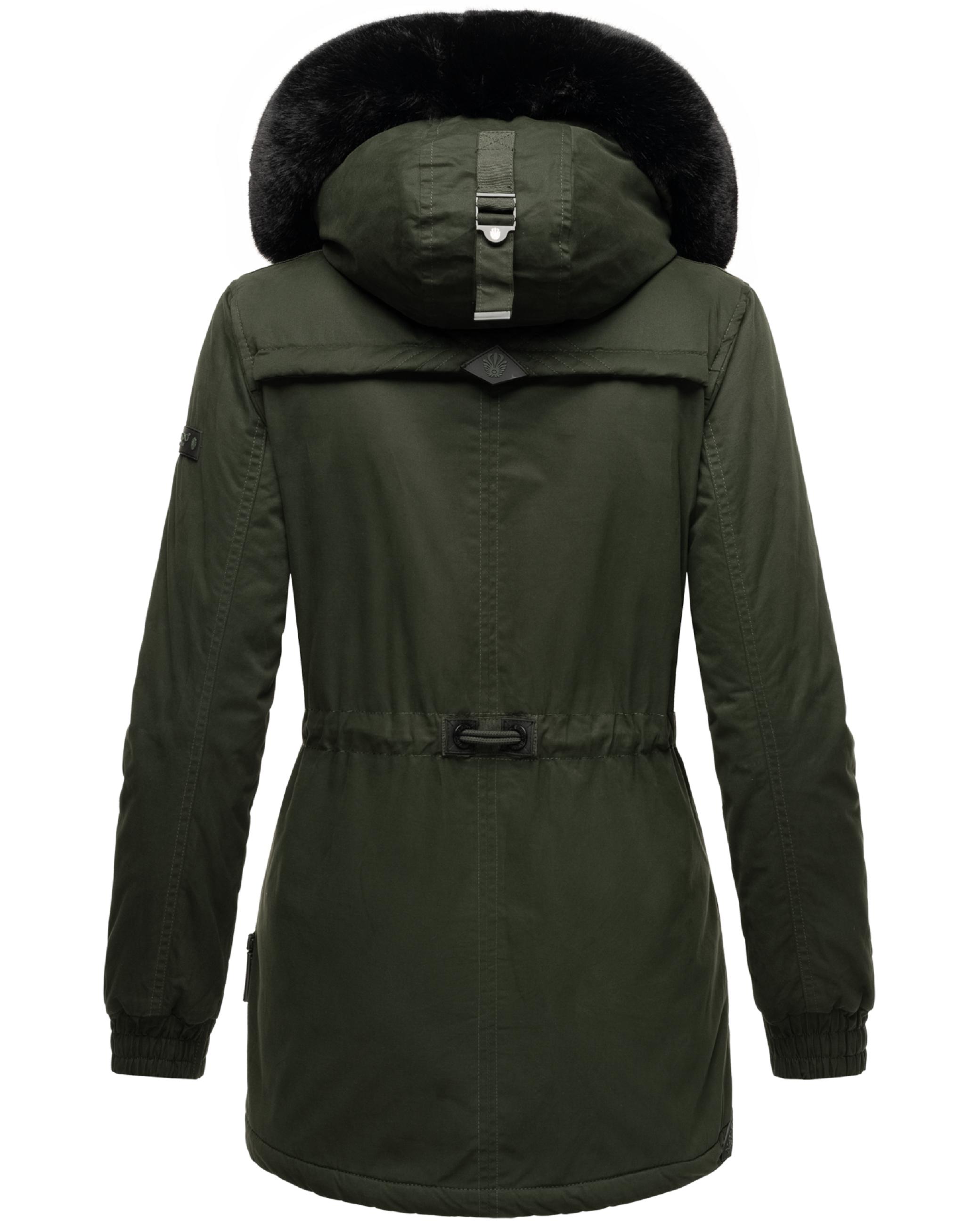 Winterparka mit Kapuze "Olessaa" Olive