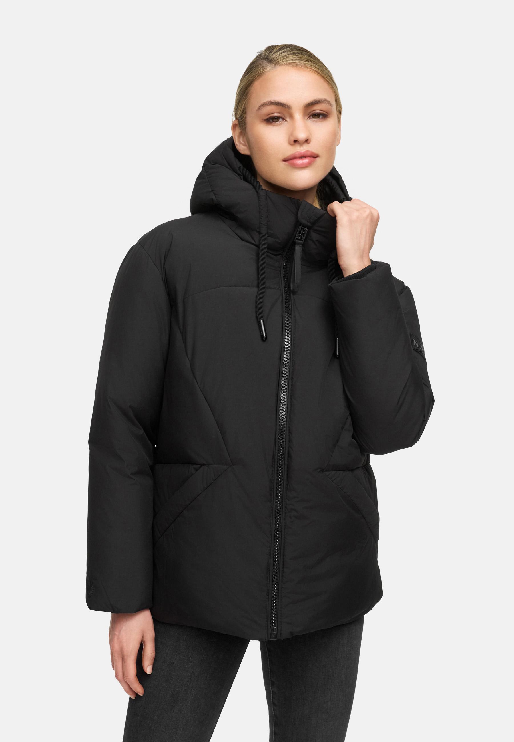Winterjacke mit Kapuze "Pastellzauber 14" Black