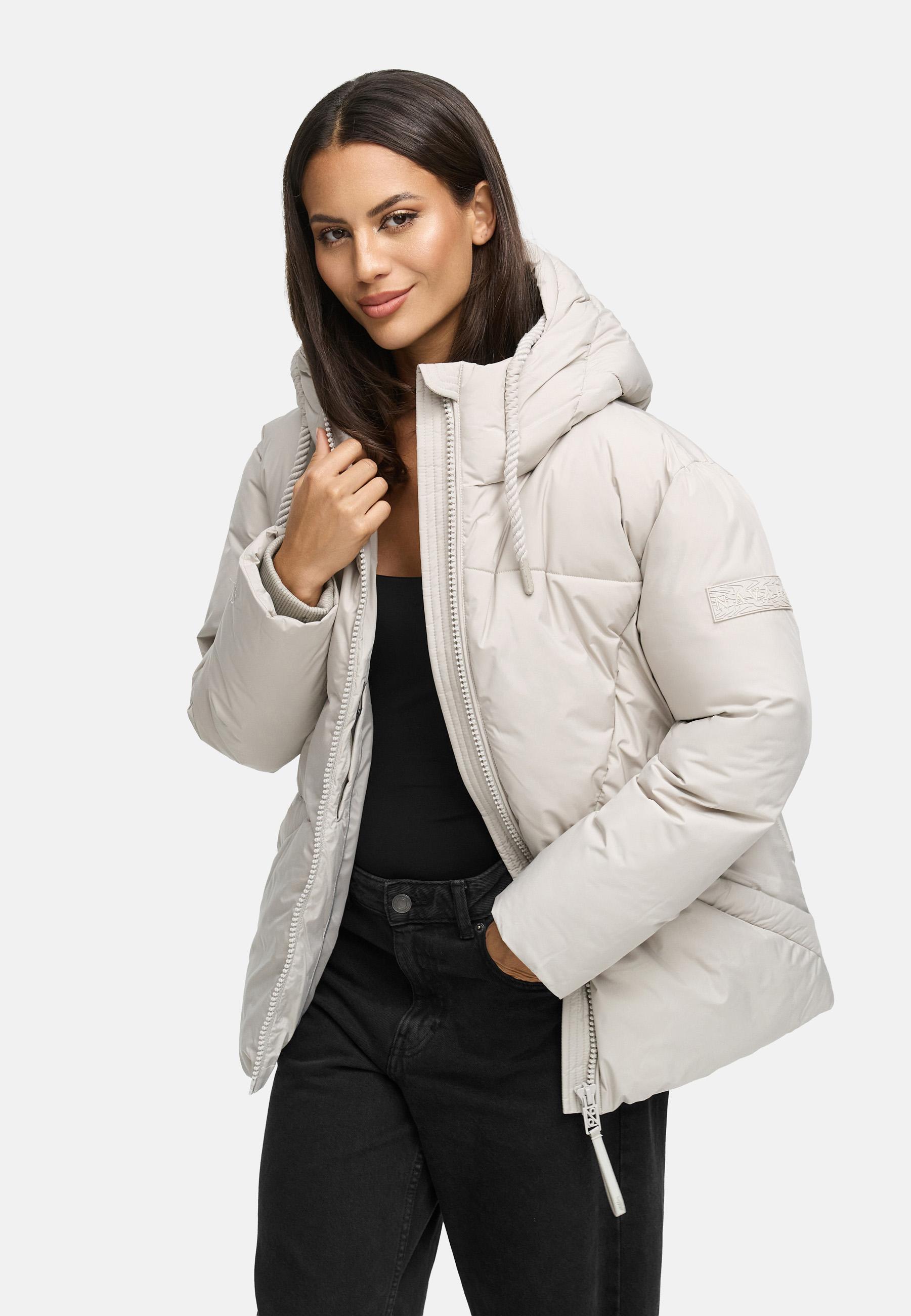 Winterjacke mit Kapuze "Pastellzauber 14" Bone