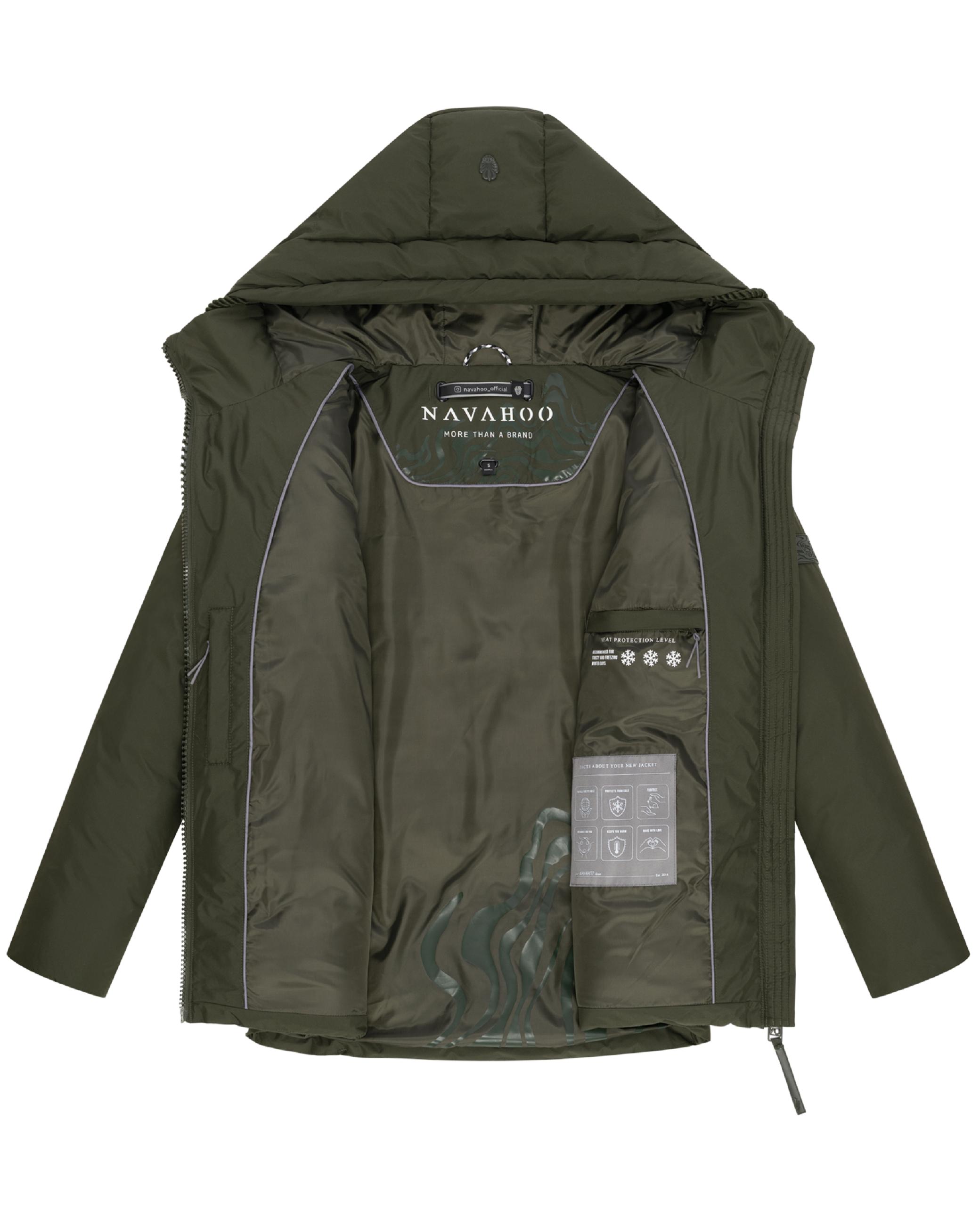 Winterjacke mit Kapuze "Pastellzauber 14" Dark Olive