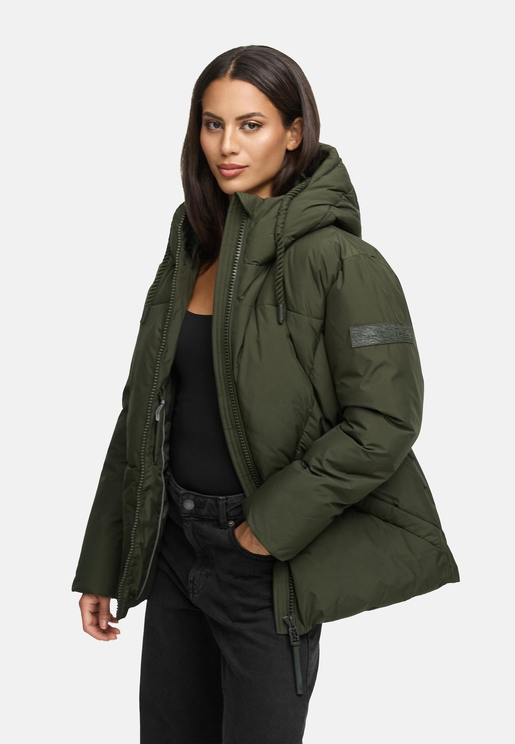 Winterjacke mit Kapuze "Pastellzauber 14" Dark Olive