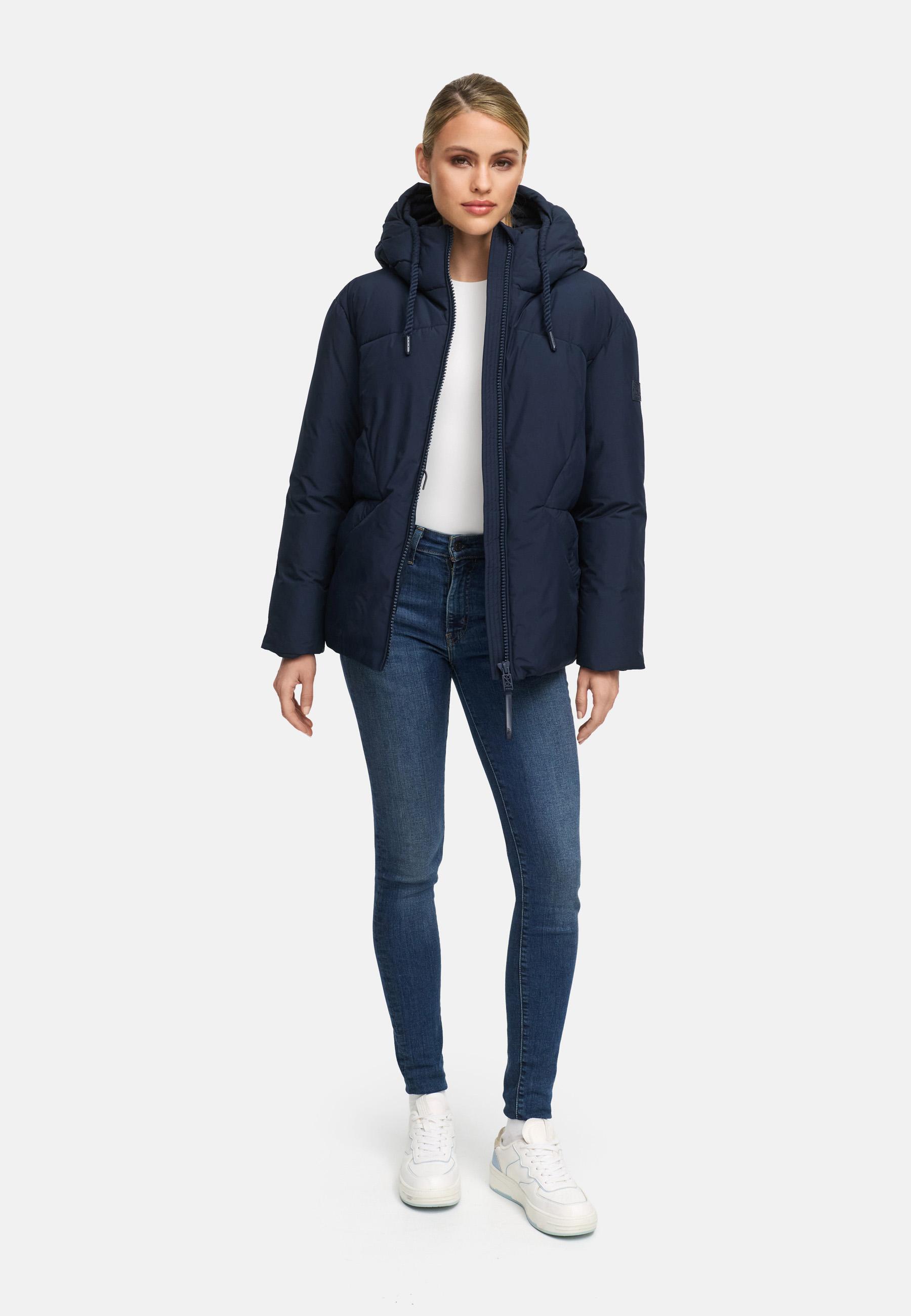 Winterjacke mit Kapuze "Pastellzauber 14" Navy