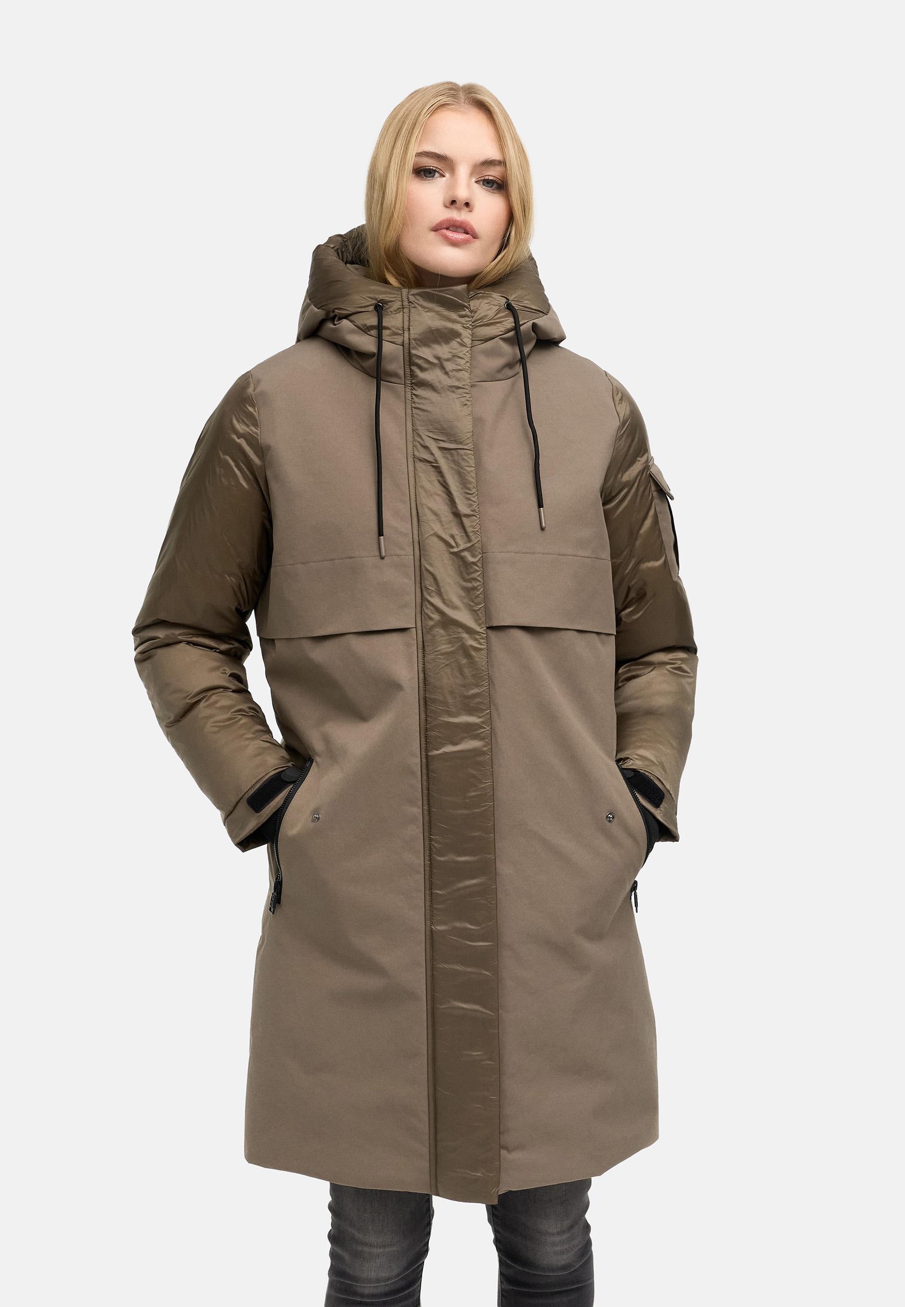 Modischer Parka "Peakstorm 14" Stone Brown