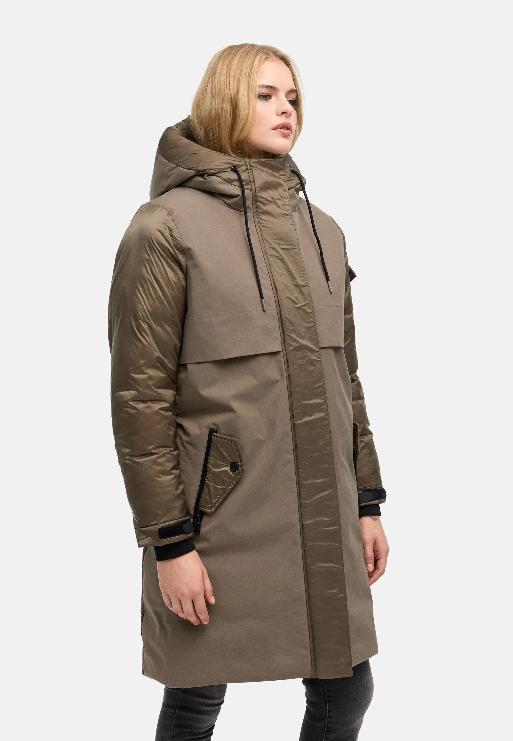 Modischer Parka "Peakstorm 14" Stone Brown