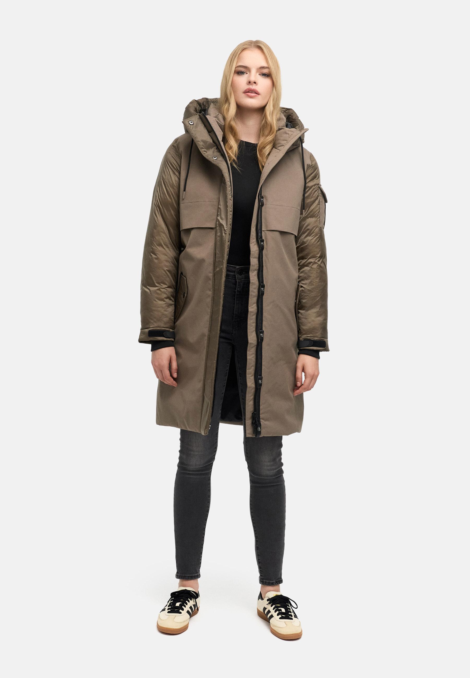 Modischer Parka "Peakstorm 14" Stone Brown