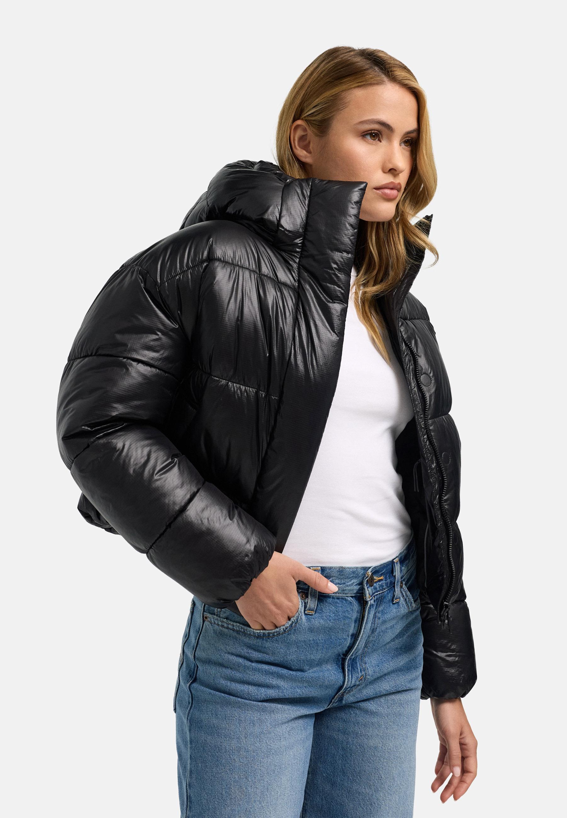 Warme Steppjacke in Ripstop-Optik "Polar-Unit 14" Black