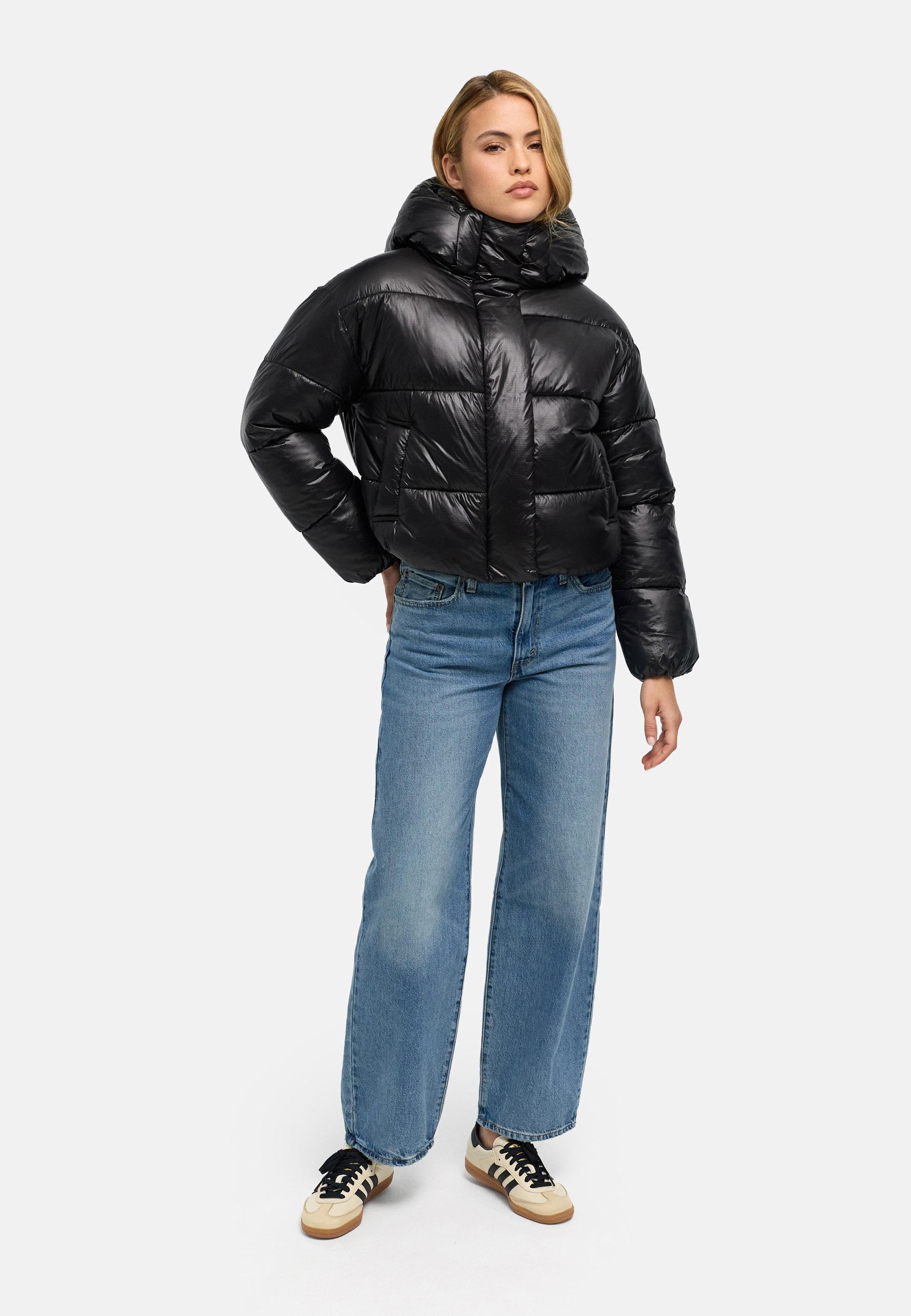 Warme Steppjacke in Ripstop-Optik "Polar-Unit 14" Black