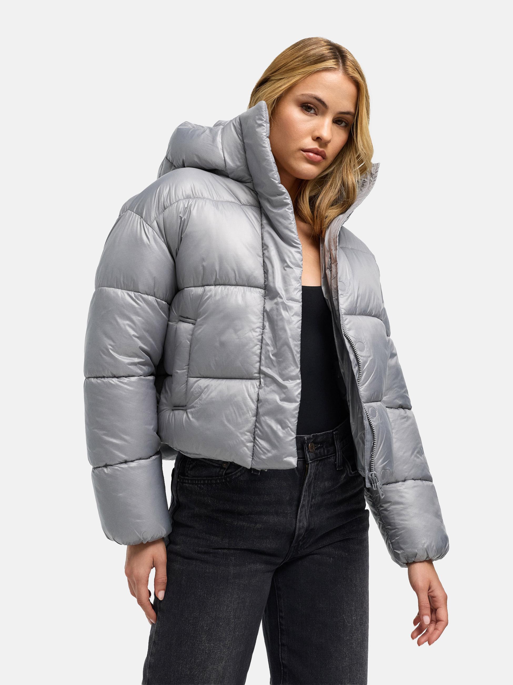 Warme Steppjacke in Ripstop-Optik "Polar-Unit 14" Grey