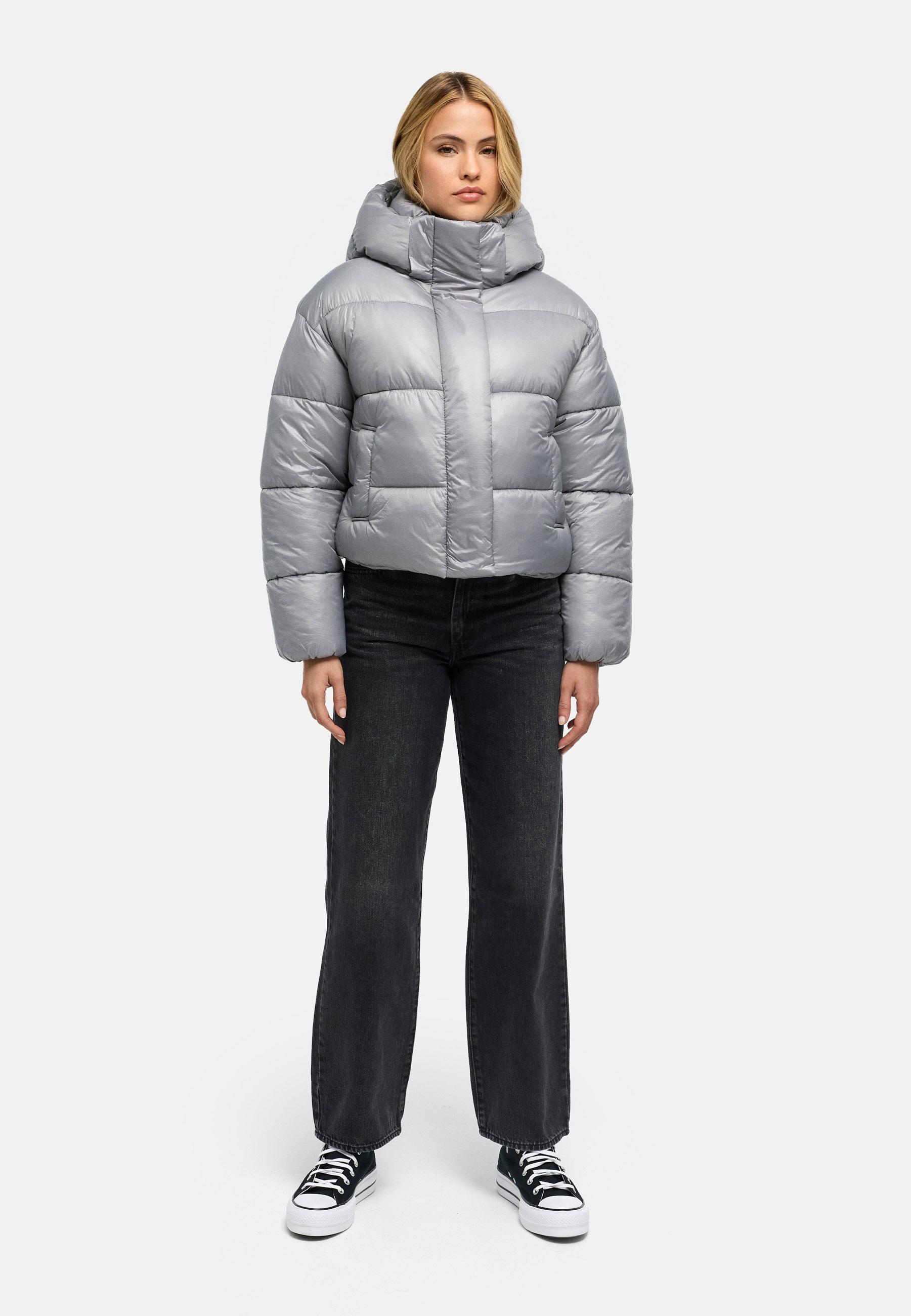 Warme Steppjacke in Ripstop-Optik "Polar-Unit 14" Grey