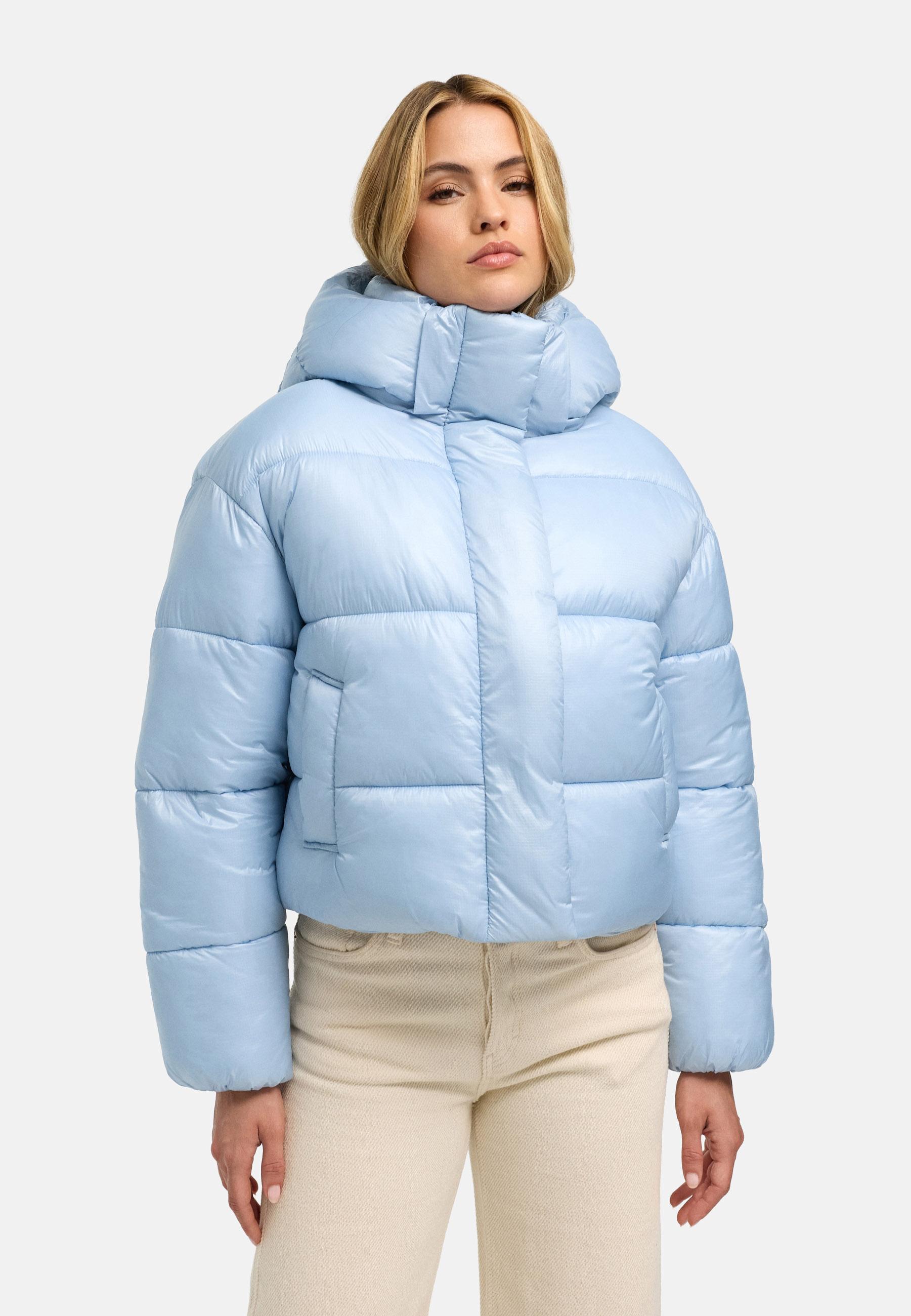 Warme Steppjacke in Ripstop-Optik "Polar-Unit 14" Soft Blue