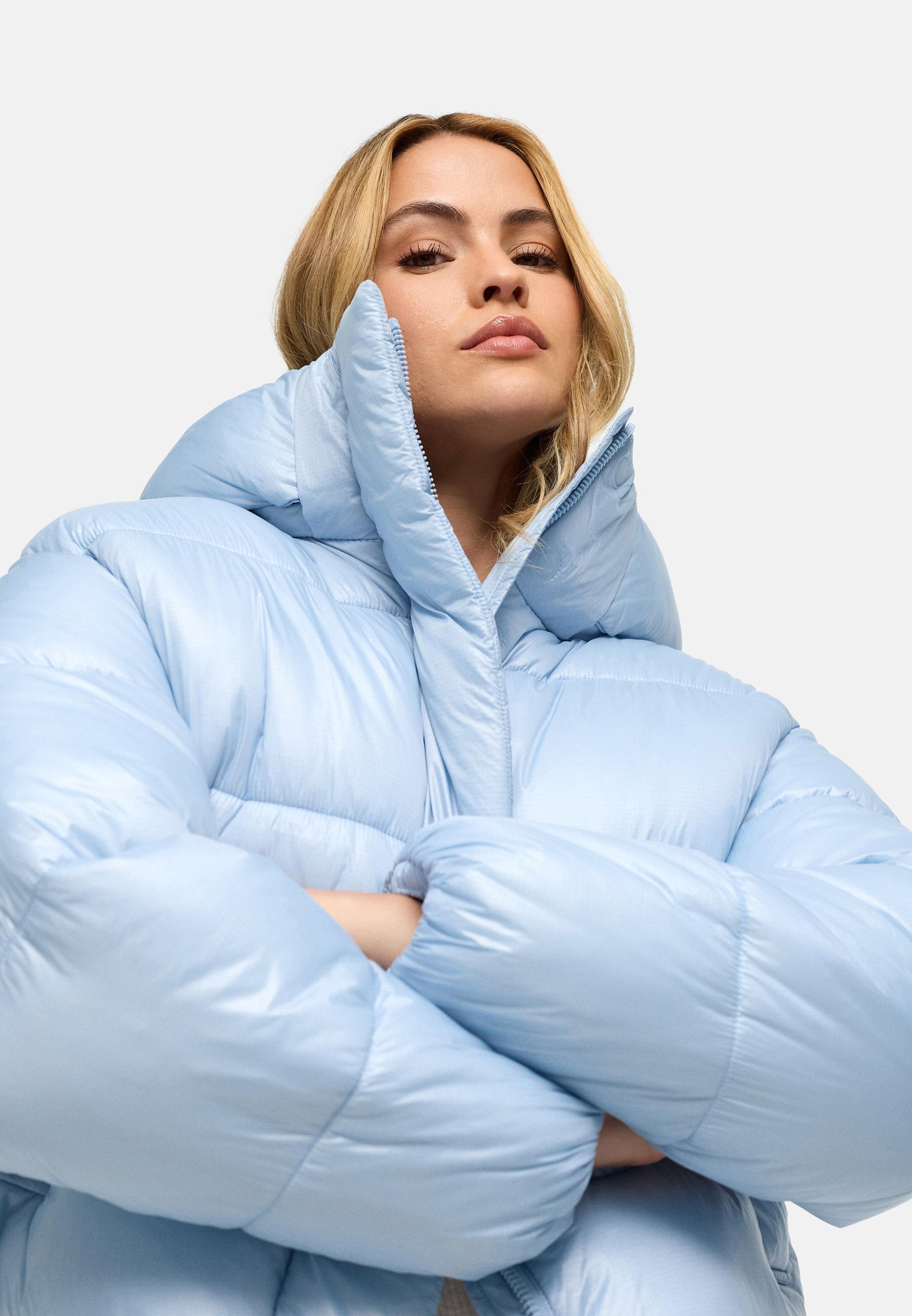 Warme Steppjacke in Ripstop-Optik "Polar-Unit 14" Soft Blue