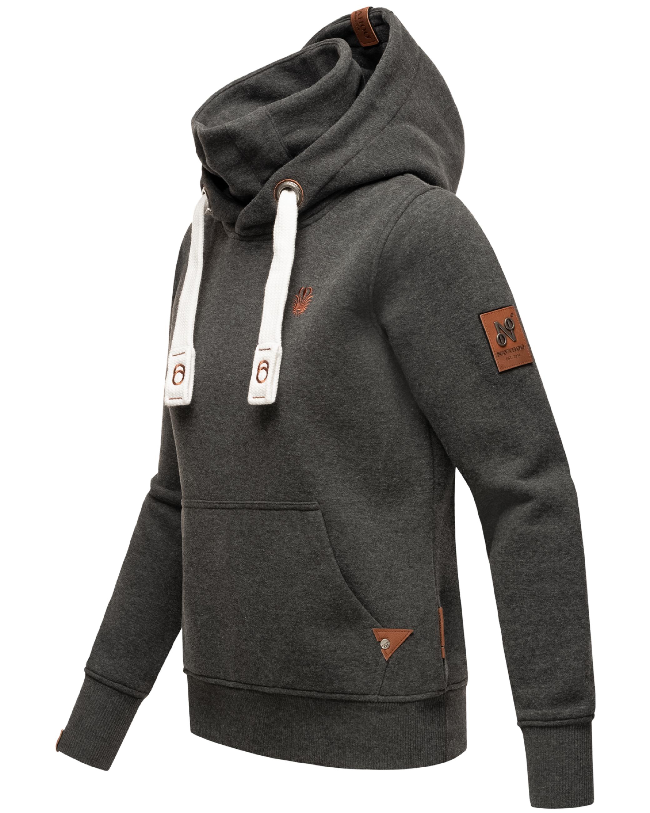 Weicher Hoodie "Raniaa" Dark Grey Melange