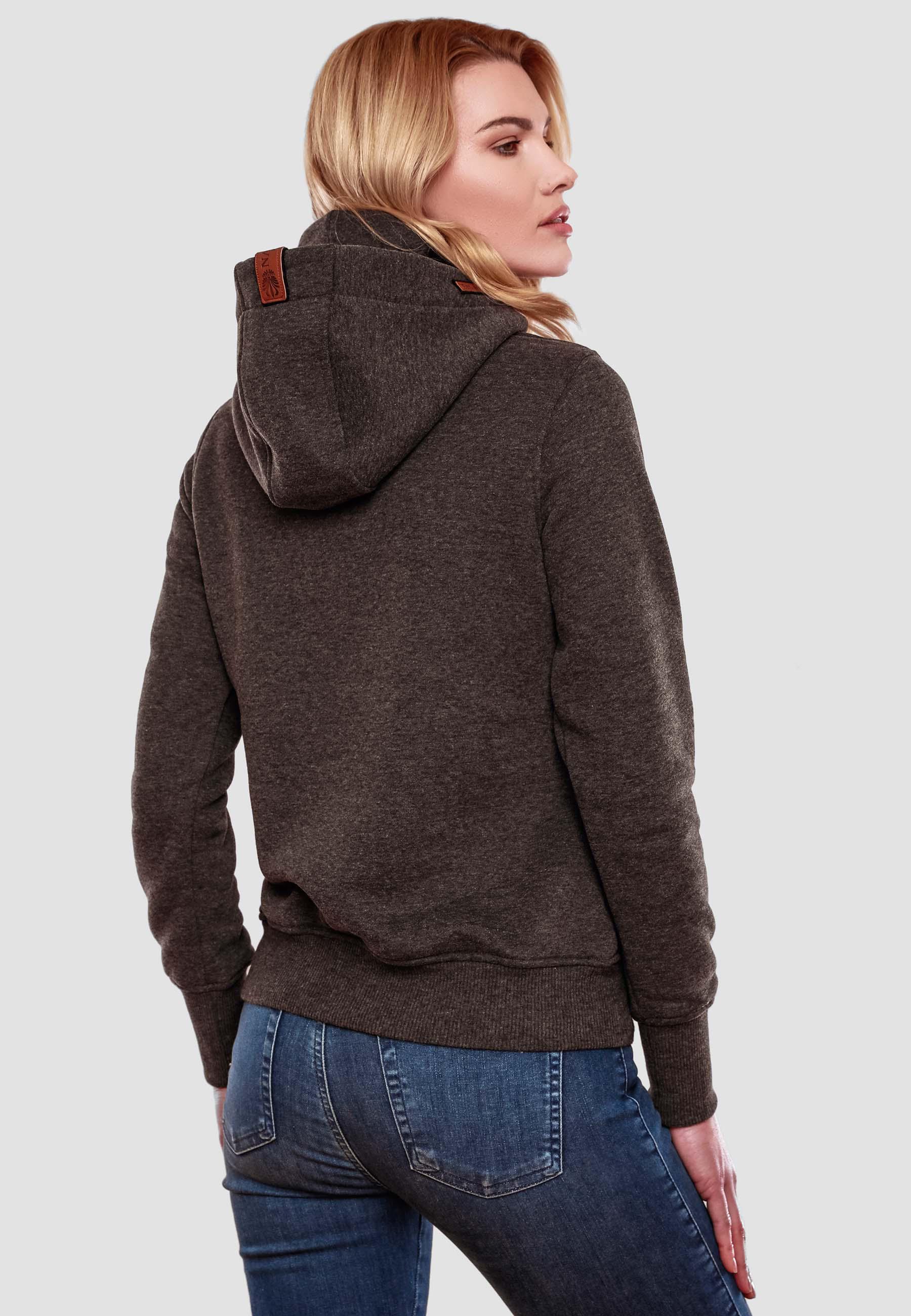 Weicher Hoodie "Raniaa" Dark Grey Melange