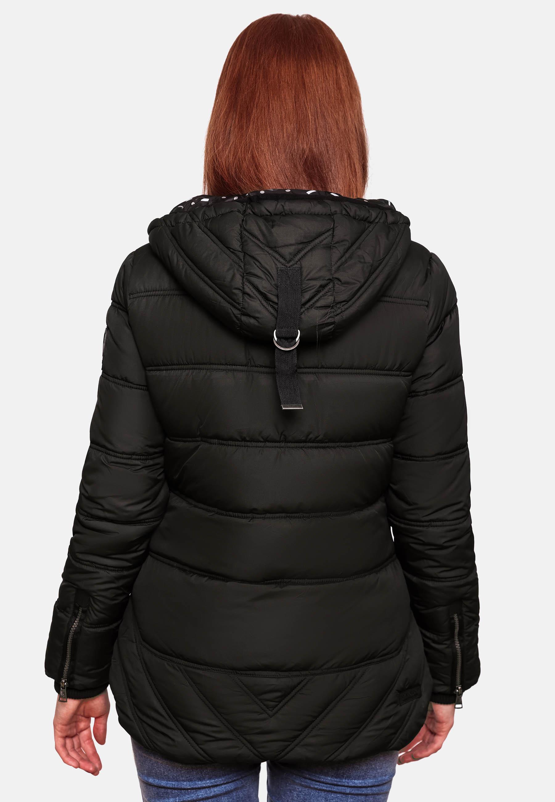 Winter Steppjacke mit Kapuze "Renesmee" Black