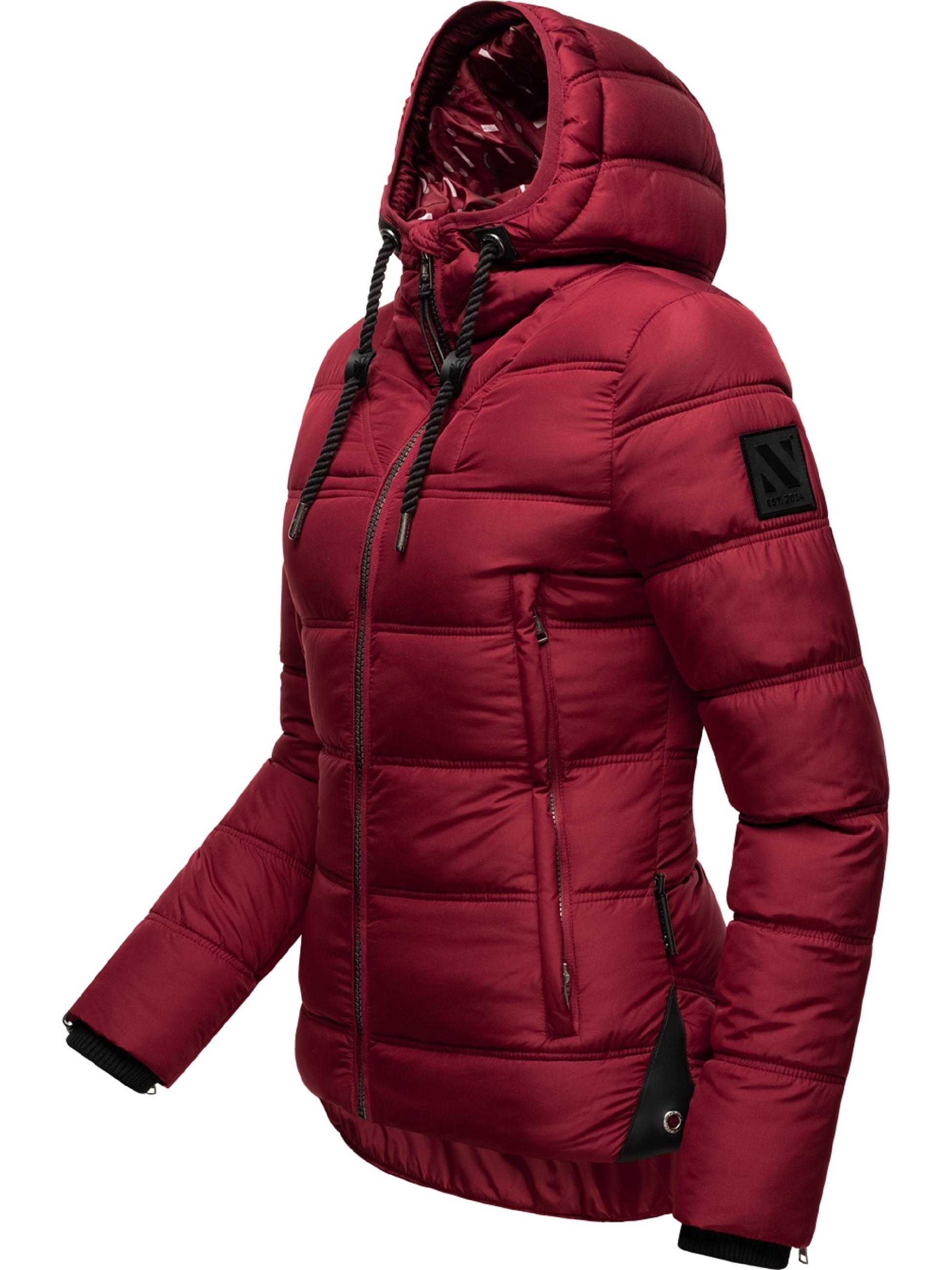 Winter Steppjacke mit Kapuze "Renesmee" Bordeaux