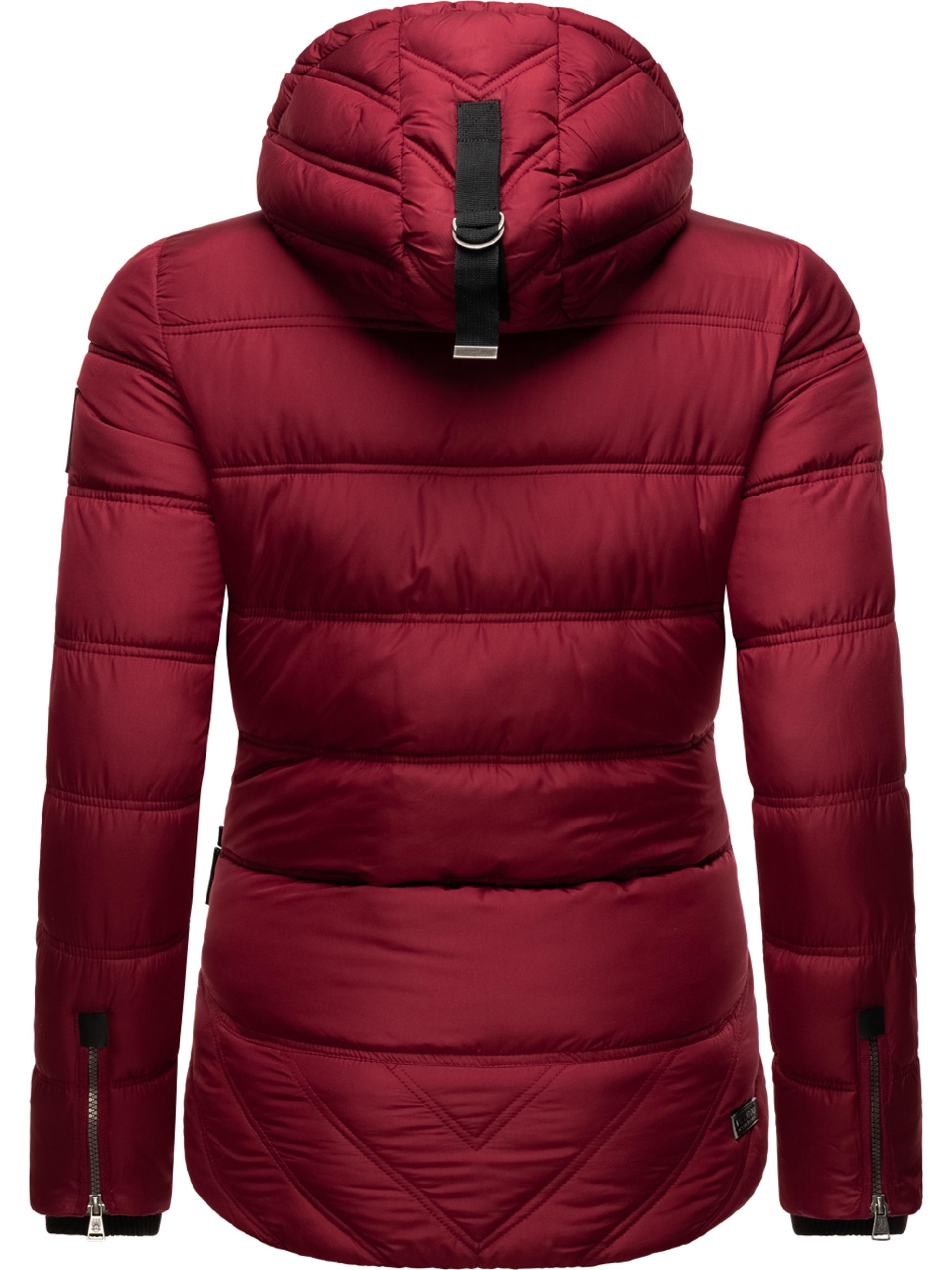 Winter Steppjacke mit Kapuze "Renesmee" Bordeaux