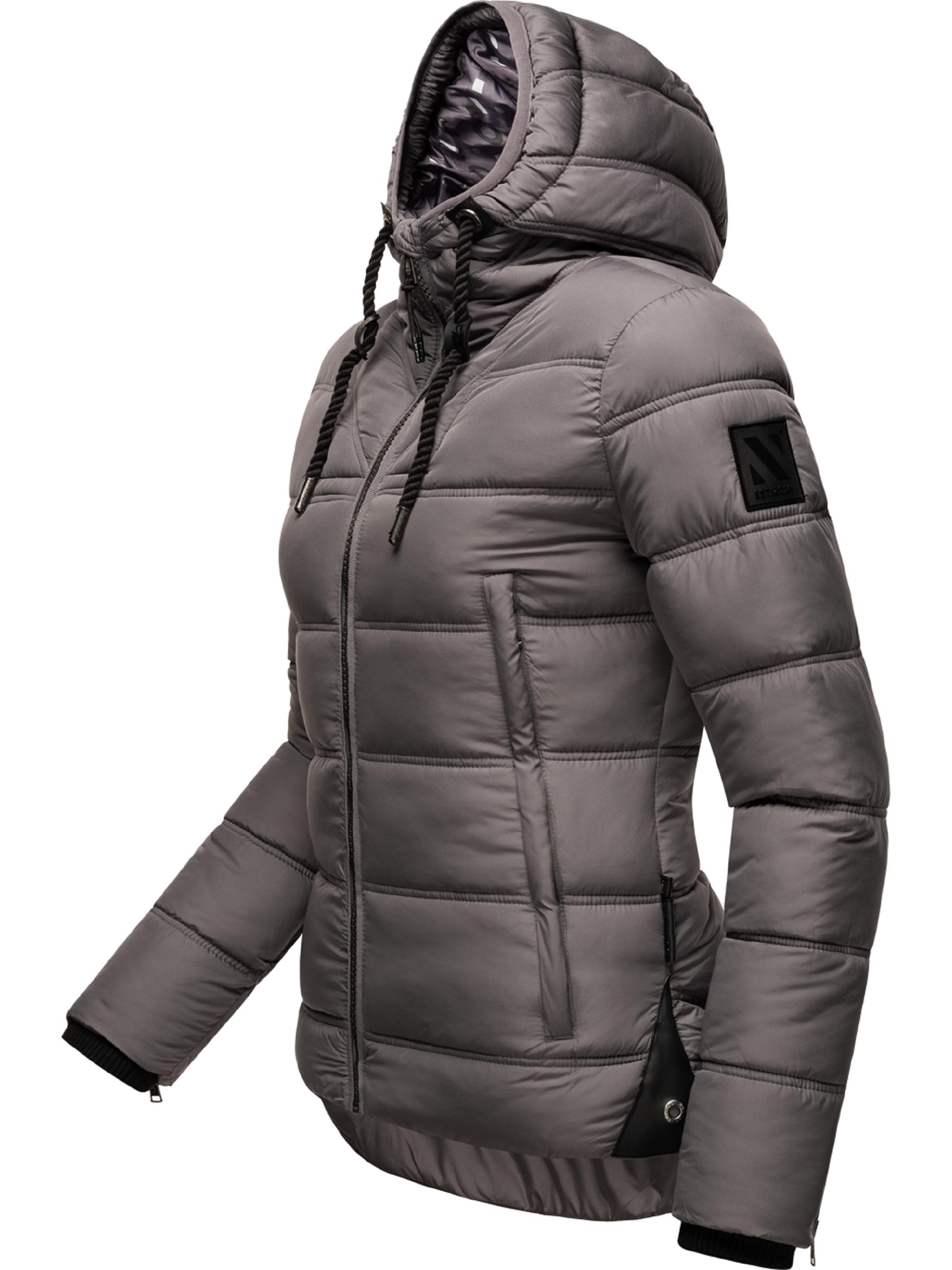 Winter Steppjacke mit Kapuze "Renesmee" Dark Grey