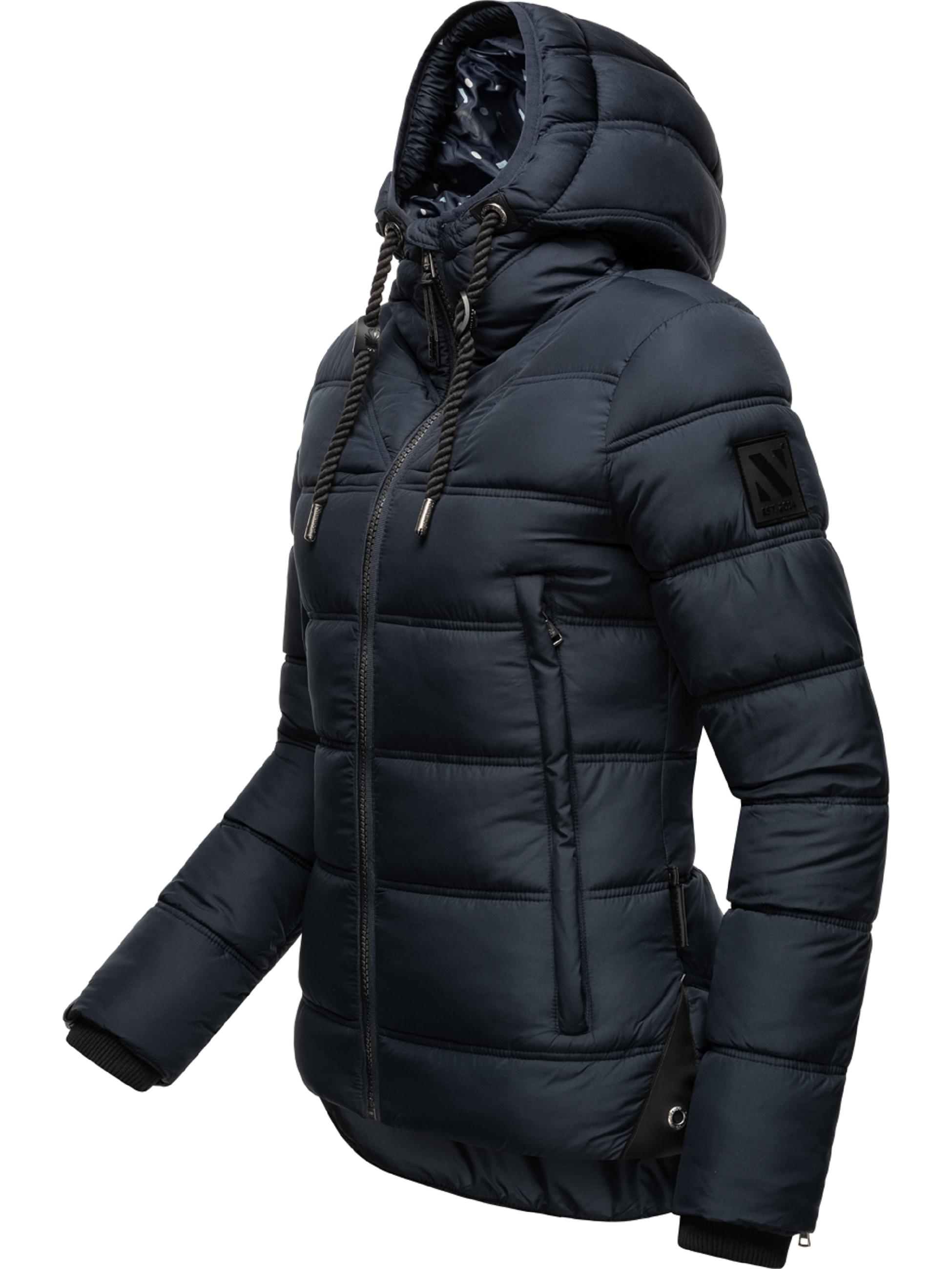 Winter Steppjacke mit Kapuze "Renesmee" Navy