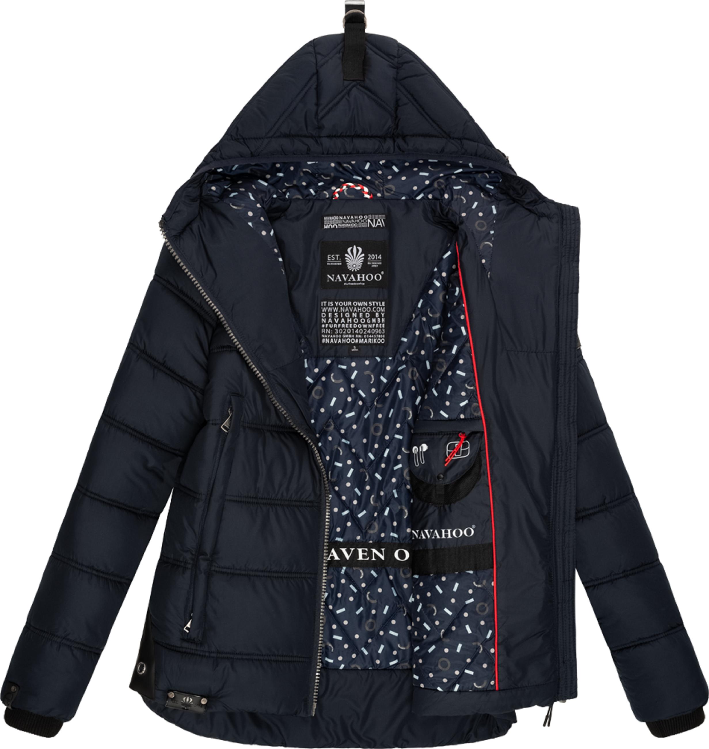 Winter Steppjacke mit Kapuze "Renesmee" Navy