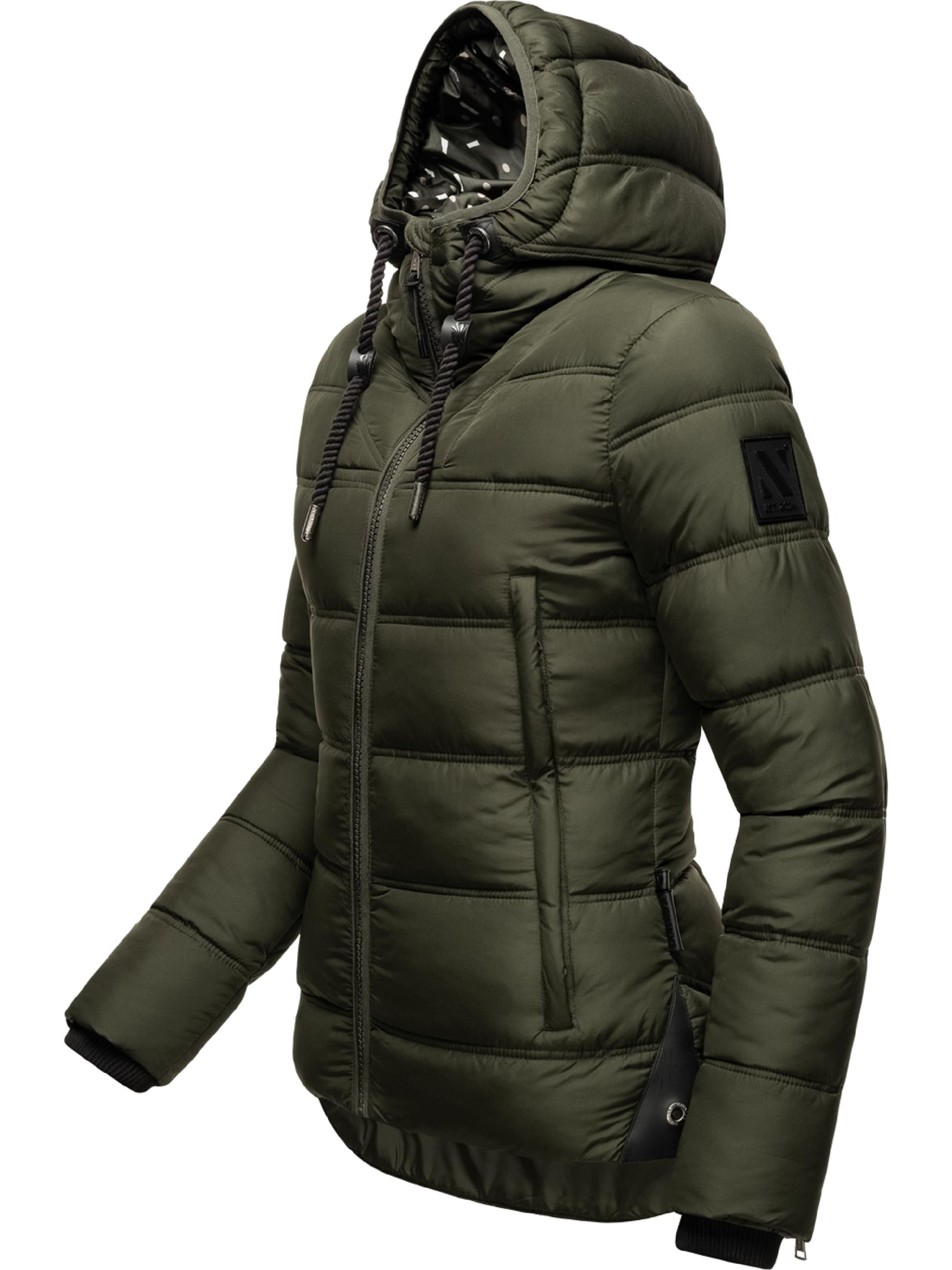 Winter Steppjacke mit Kapuze "Renesmee" Olive