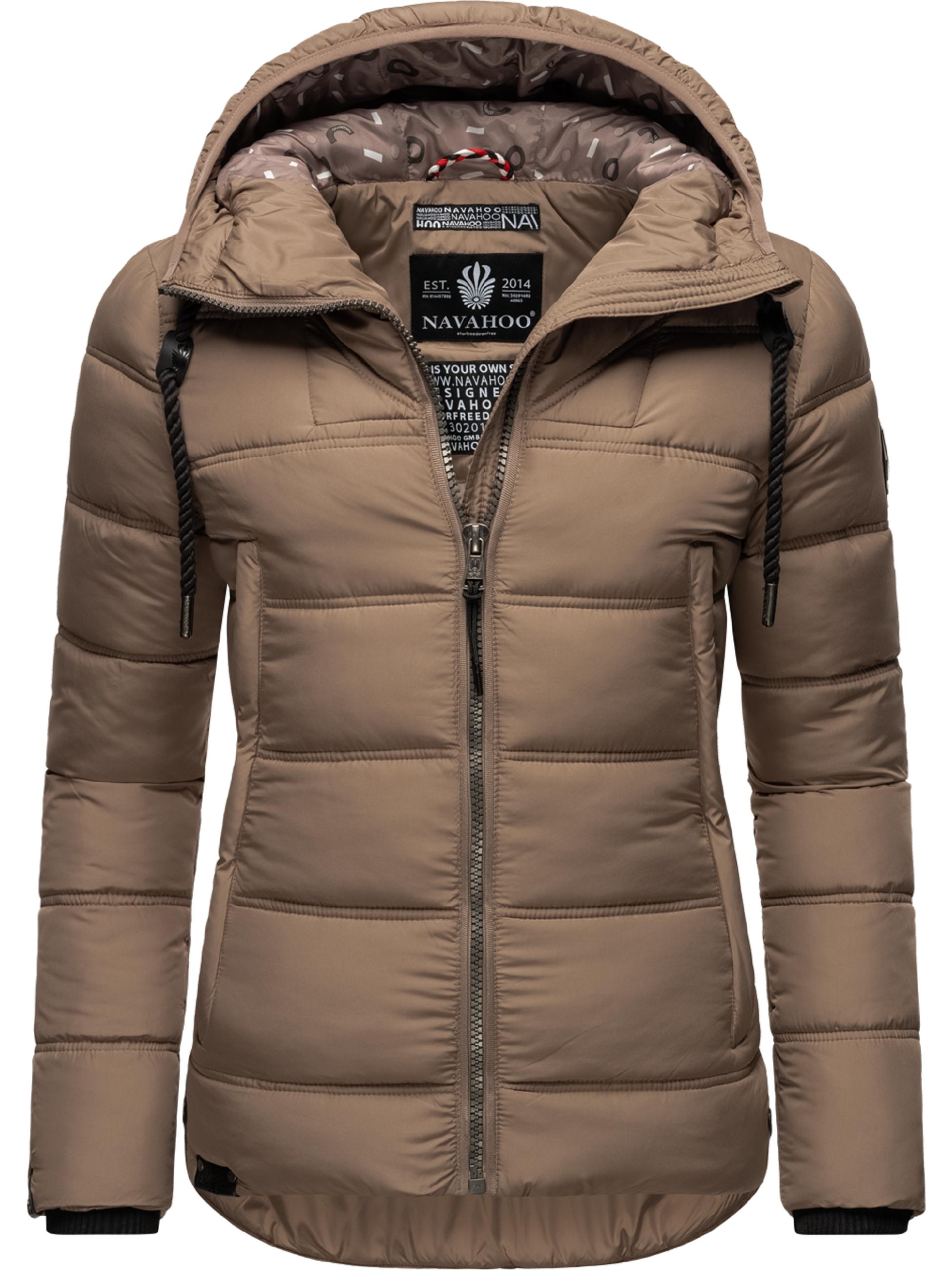 Winter Steppjacke mit Kapuze "Renesmee" Taupe