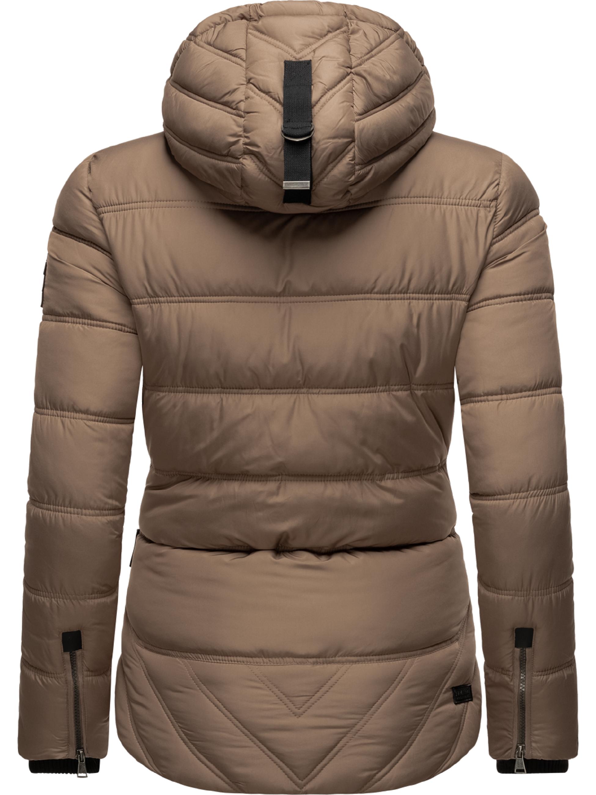 Winter Steppjacke mit Kapuze "Renesmee" Taupe