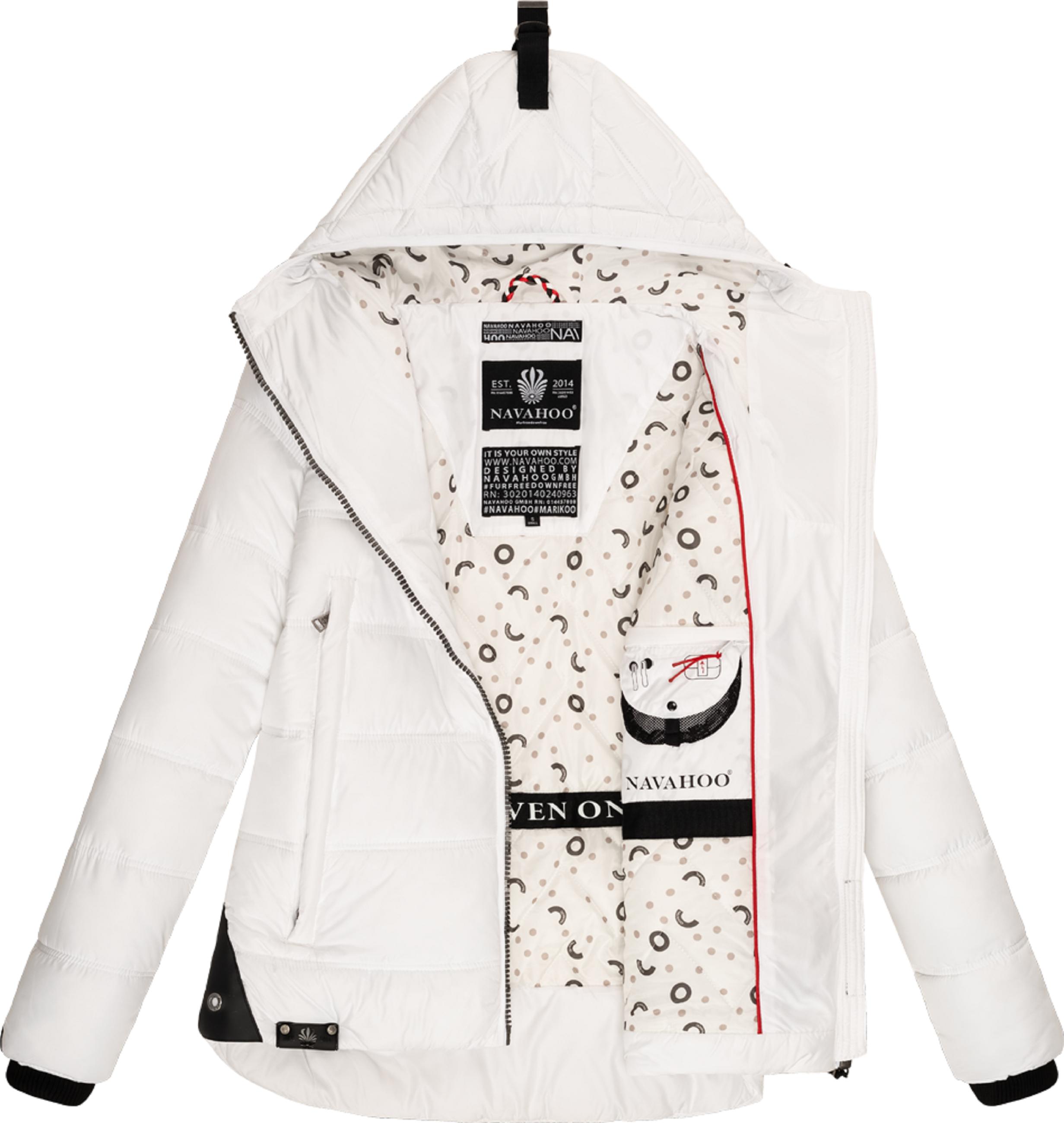 Winter Steppjacke mit Kapuze "Renesmee" White