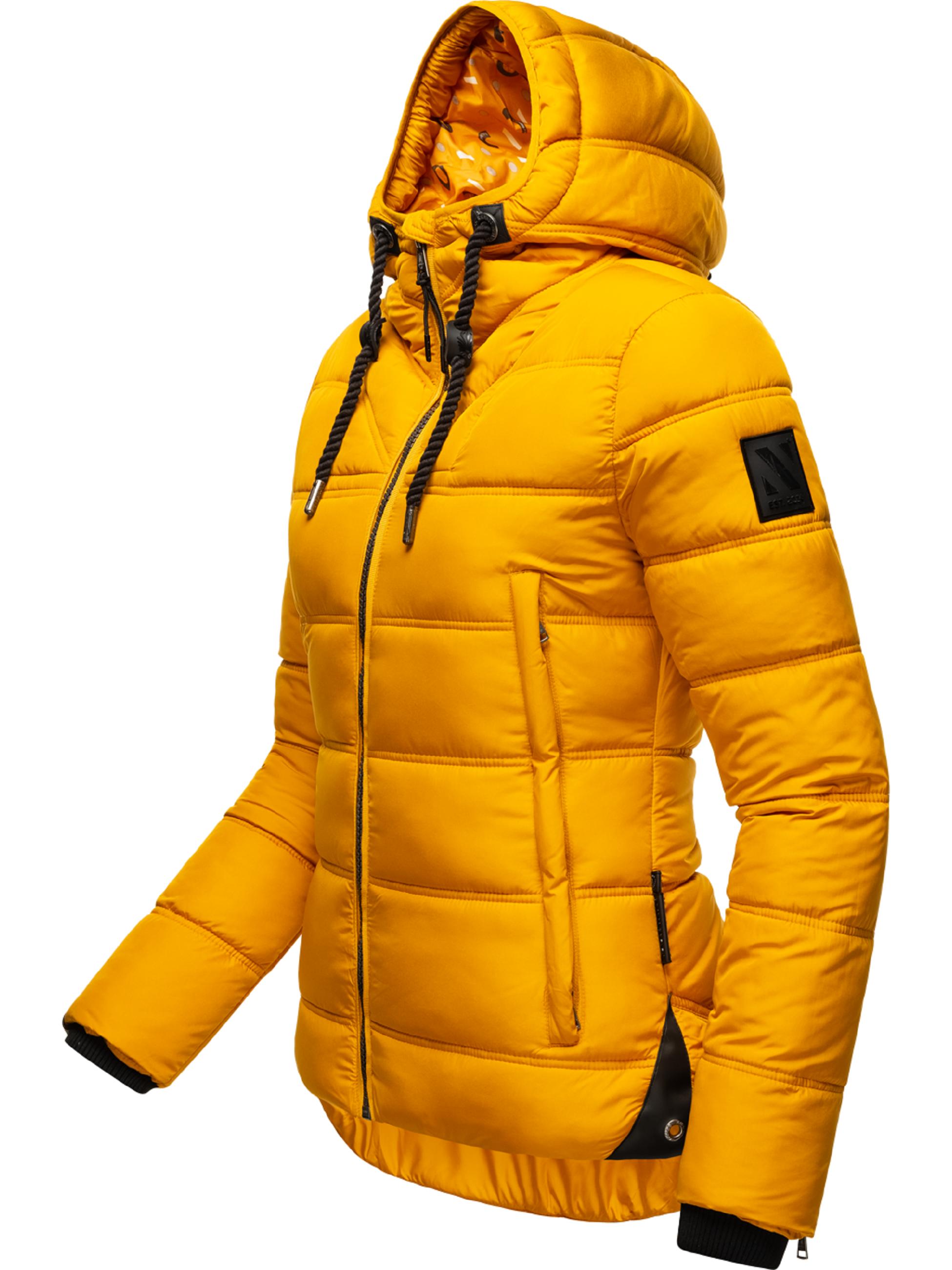 Winter Steppjacke mit Kapuze "Renesmee" Yellow