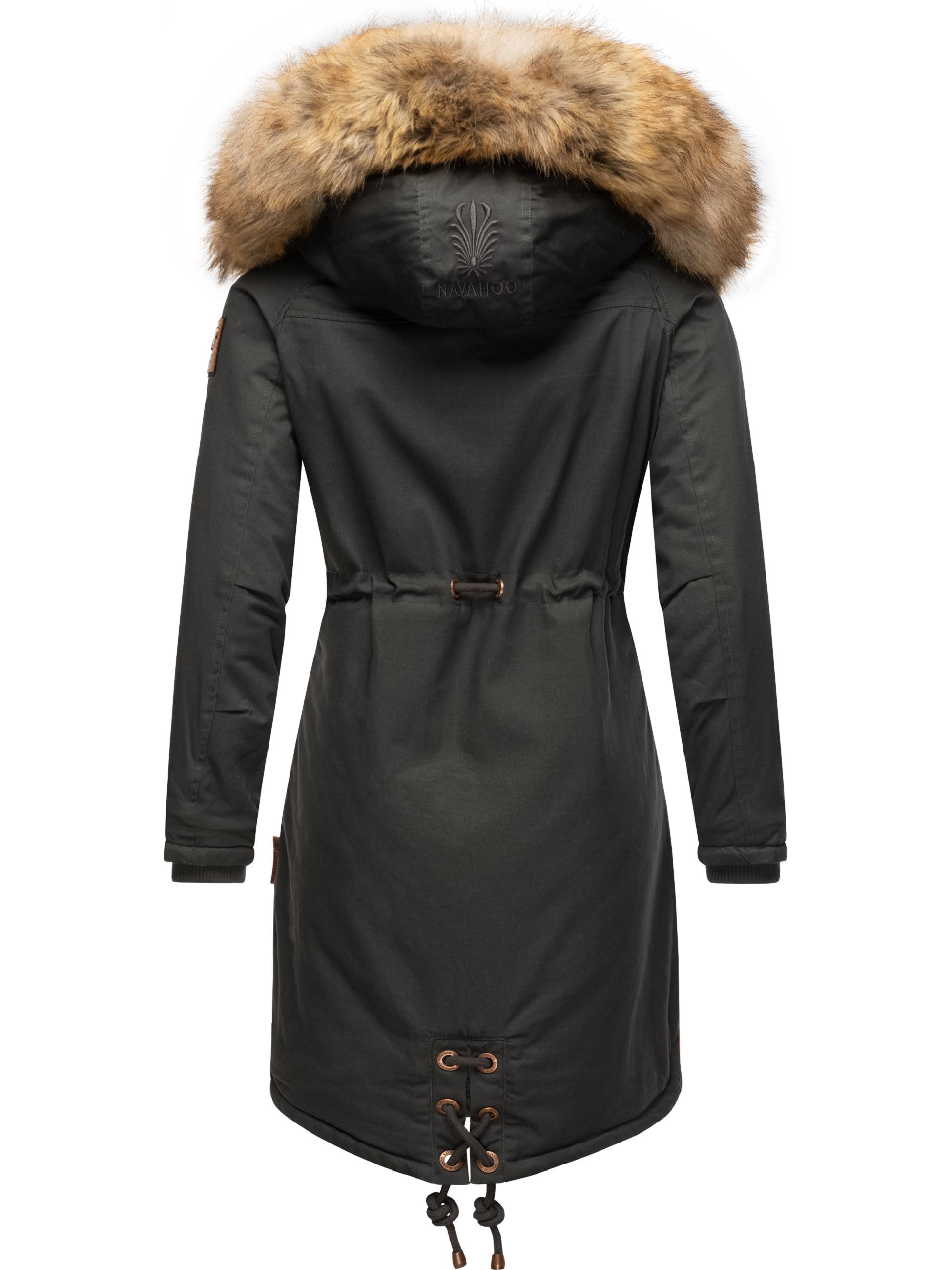 Winterparka mit abnehmbarem Kunstfell "Rosinchen" Anthracite