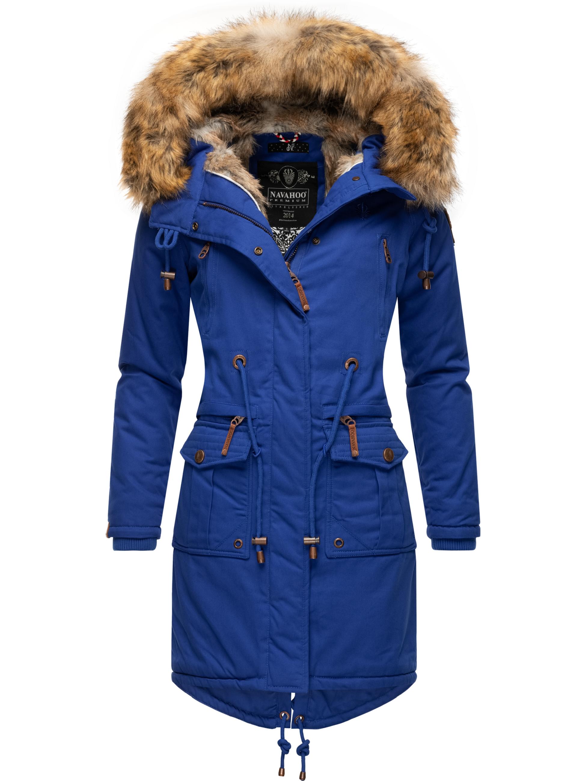 Winterparka mit abnehmbarem Kunstfell "Rosinchen" Blue Jean