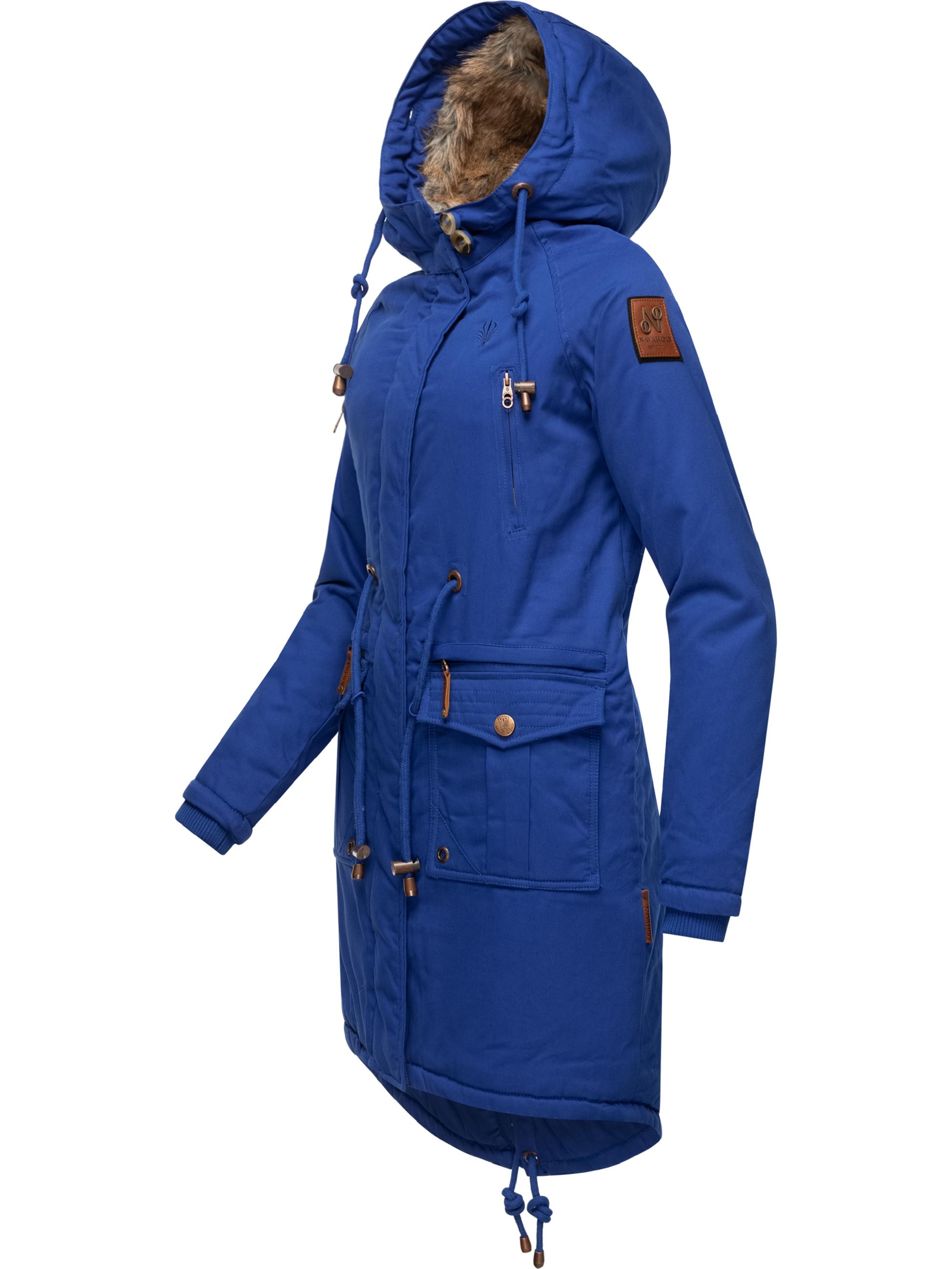 Winterparka mit abnehmbarem Kunstfell "Rosinchen" Blue Jean