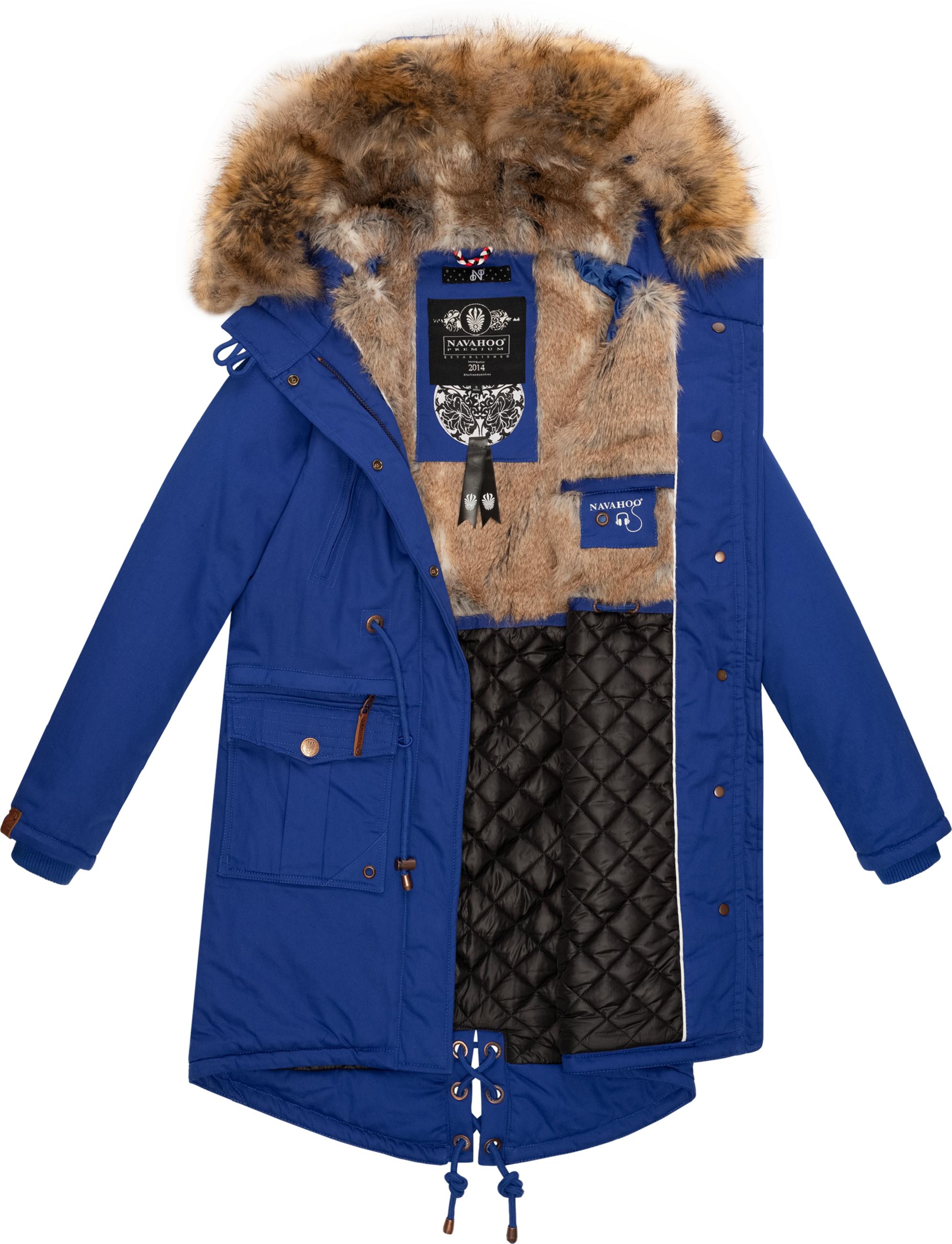 Winterparka mit abnehmbarem Kunstfell "Rosinchen" Blue Jean