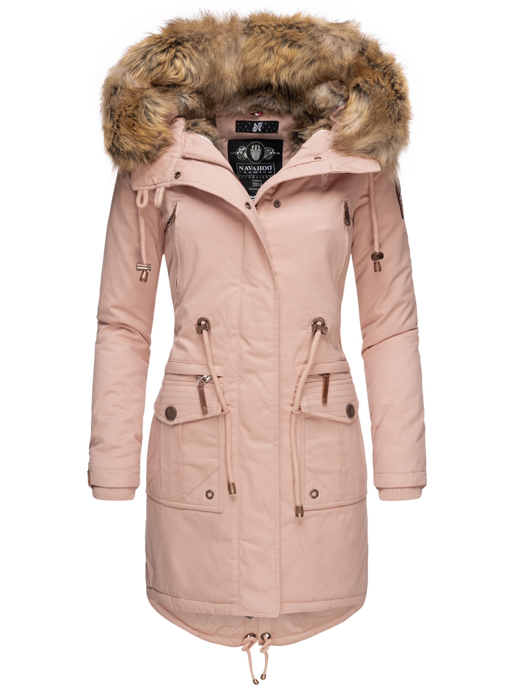 Winterparka mit abnehmbarem Kunstfell "Rosinchen" Rosa