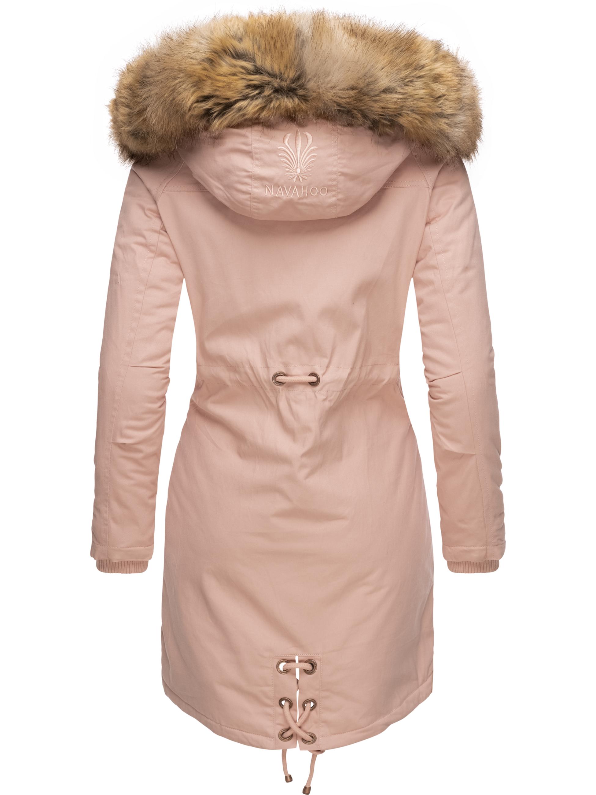 Winterparka mit abnehmbarem Kunstfell "Rosinchen" Rosa