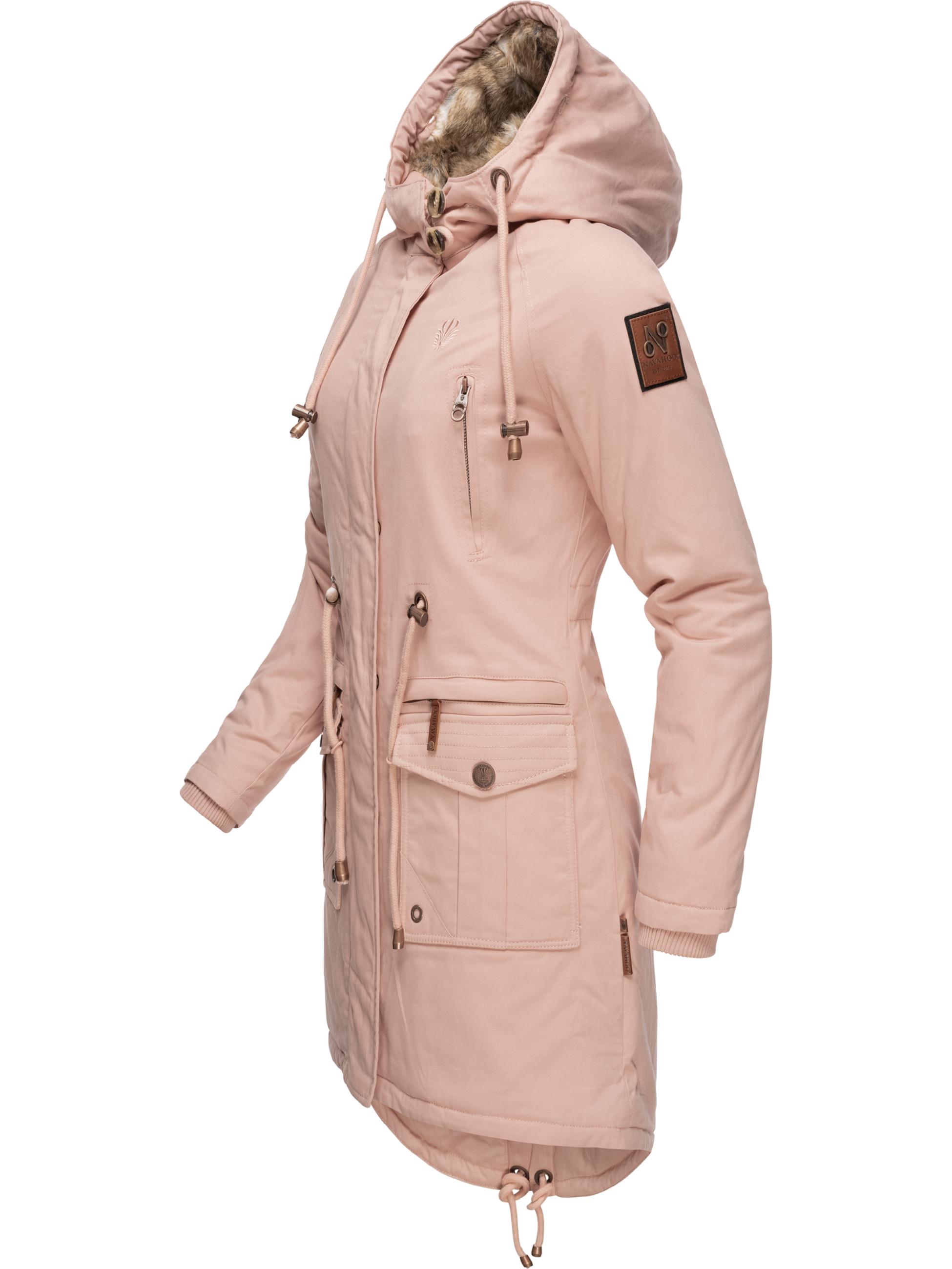 Winterparka mit abnehmbarem Kunstfell "Rosinchen" Rosa