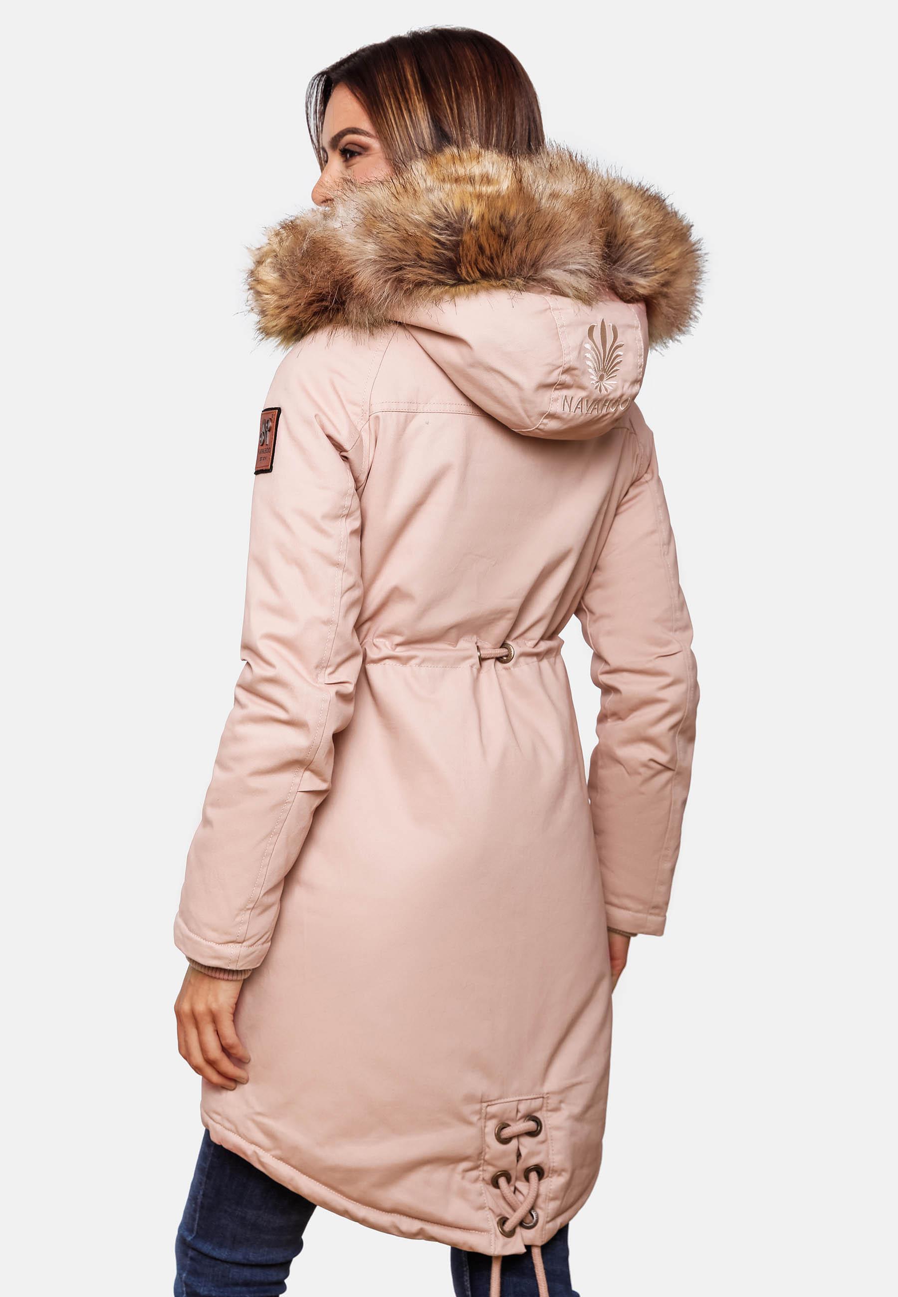 Winterparka mit abnehmbarem Kunstfell "Rosinchen" Rosa