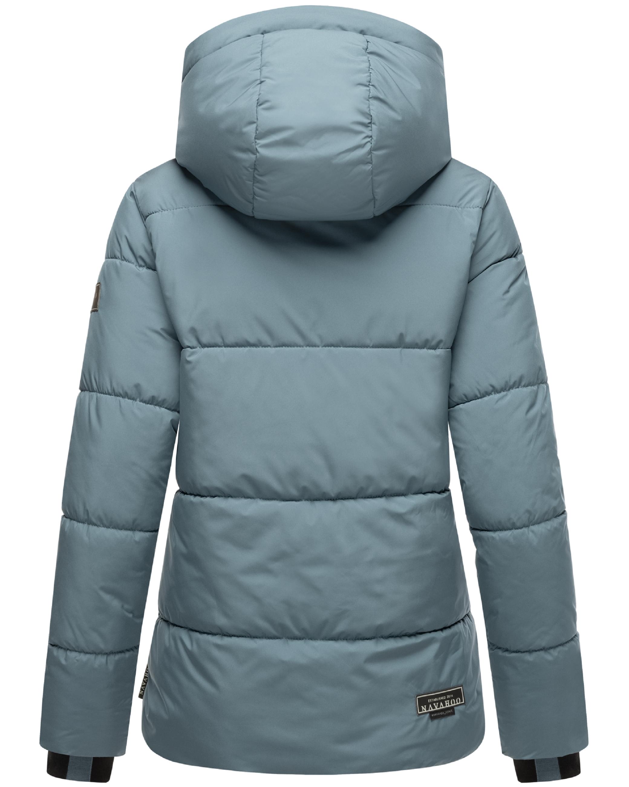 Warme gesteppte Winterjacke mit Kapuze "Sag ja XIV" Dusty Blue